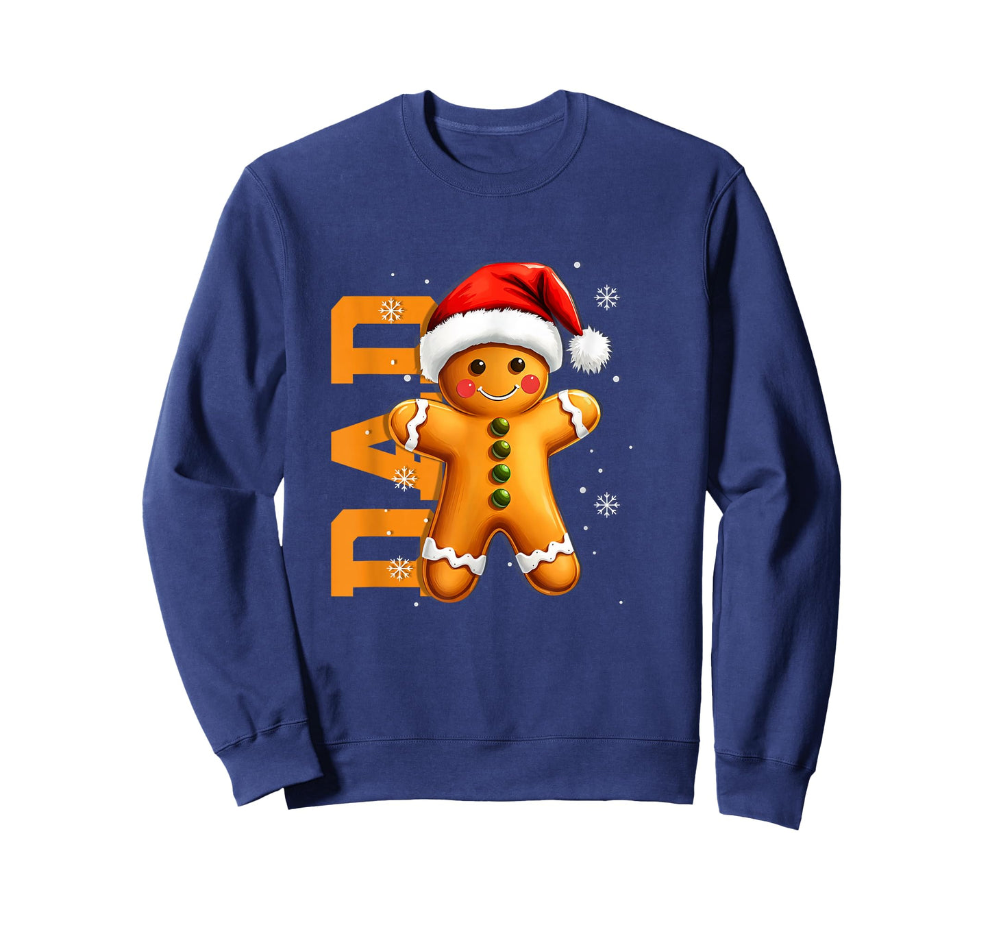 Gingerbread Dad Santa Hat Christmas Matching Family Men T-Shirt