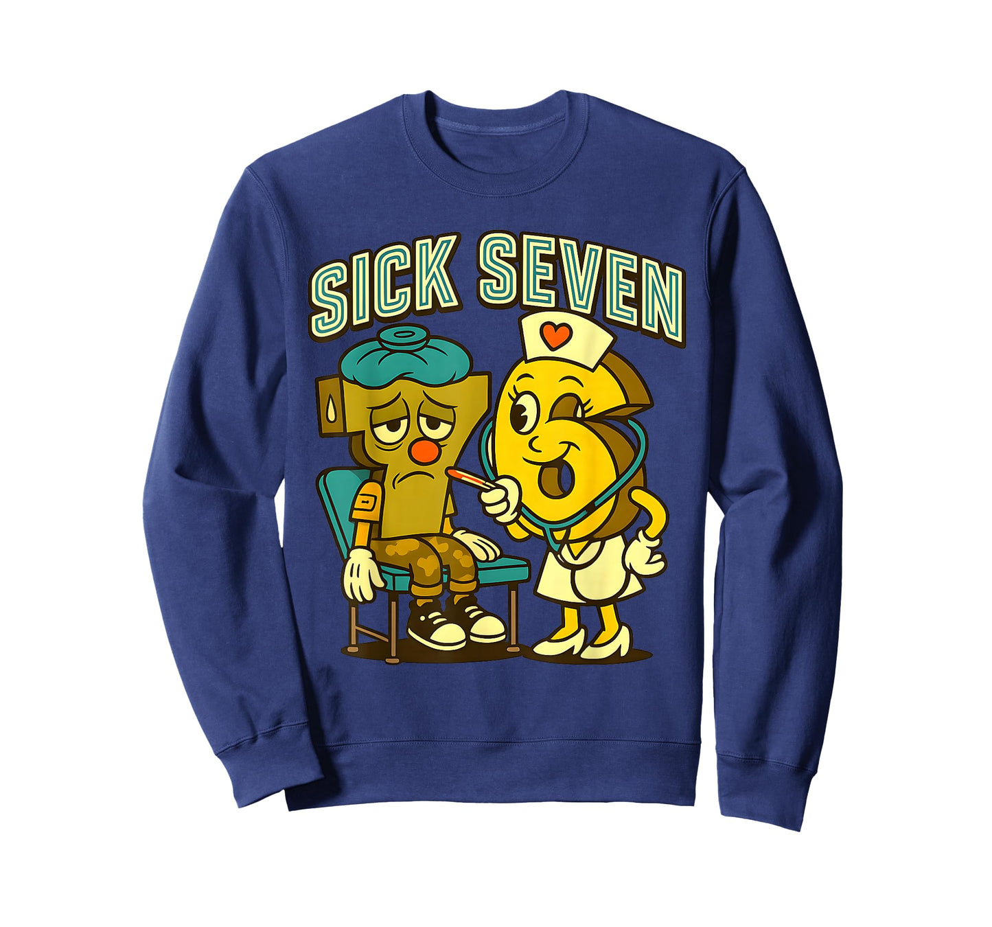 Sick Seven 67 Halloween Funny Meme Sick 7 and Nurse 6 T-Shirt