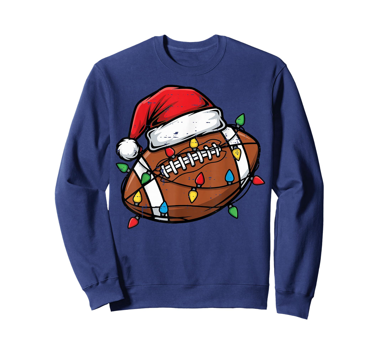 Christmas American Football Santa Funny Xmas Men Boys Kids T-Shirt