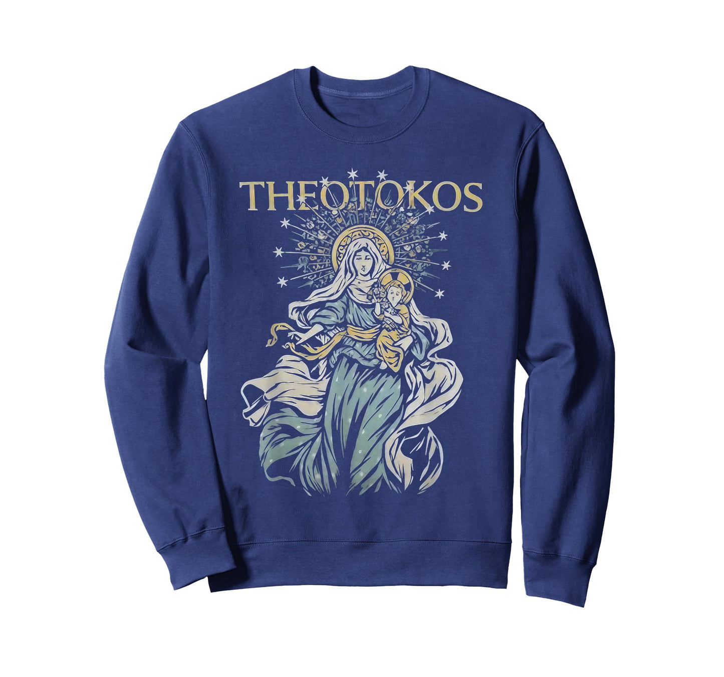 Theotokos Mother of God Devotional Faith Design T-Shirt