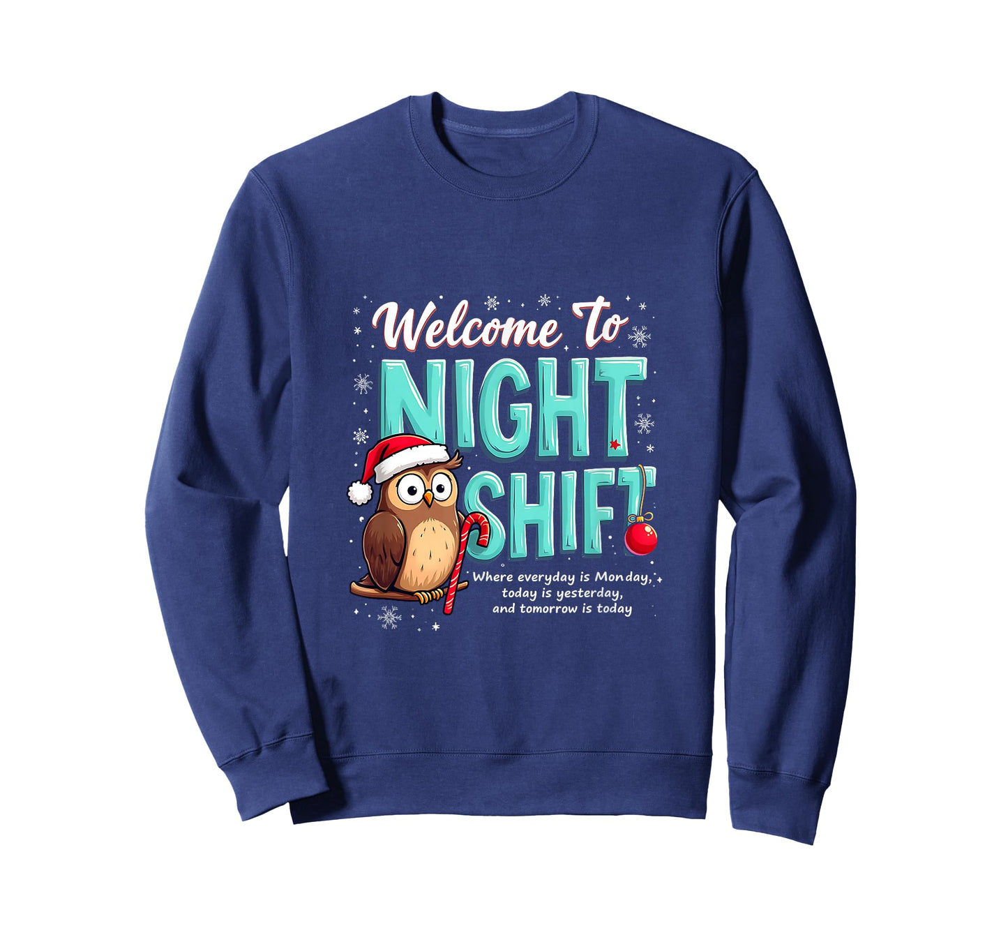 Funny Christmas Nurse ICU Santa Silent Night Groovy ER CNA T-Shirt