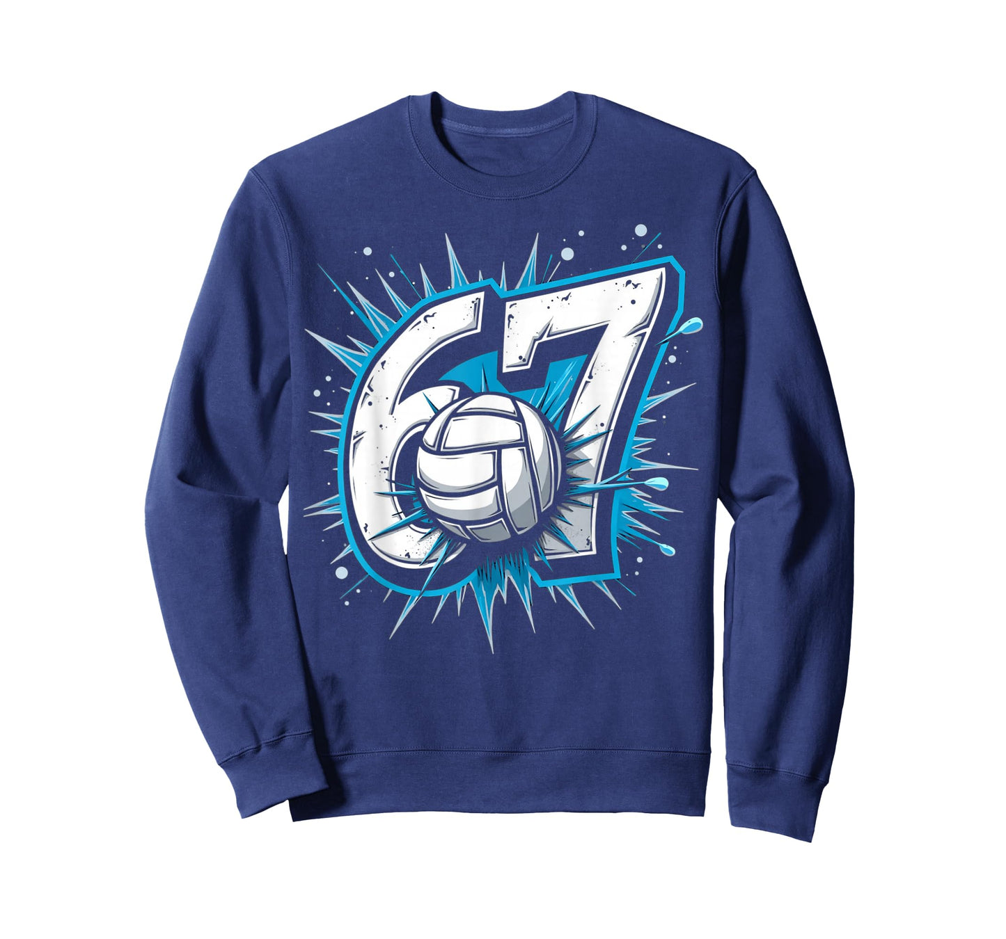 6 7 Volleyball Meme Power Sports Humor T-Shirt