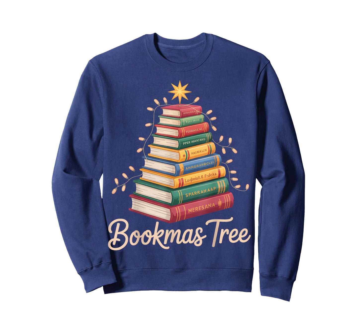 Book Tree Christmas Reading Holiday Library Lovers T-Shirt