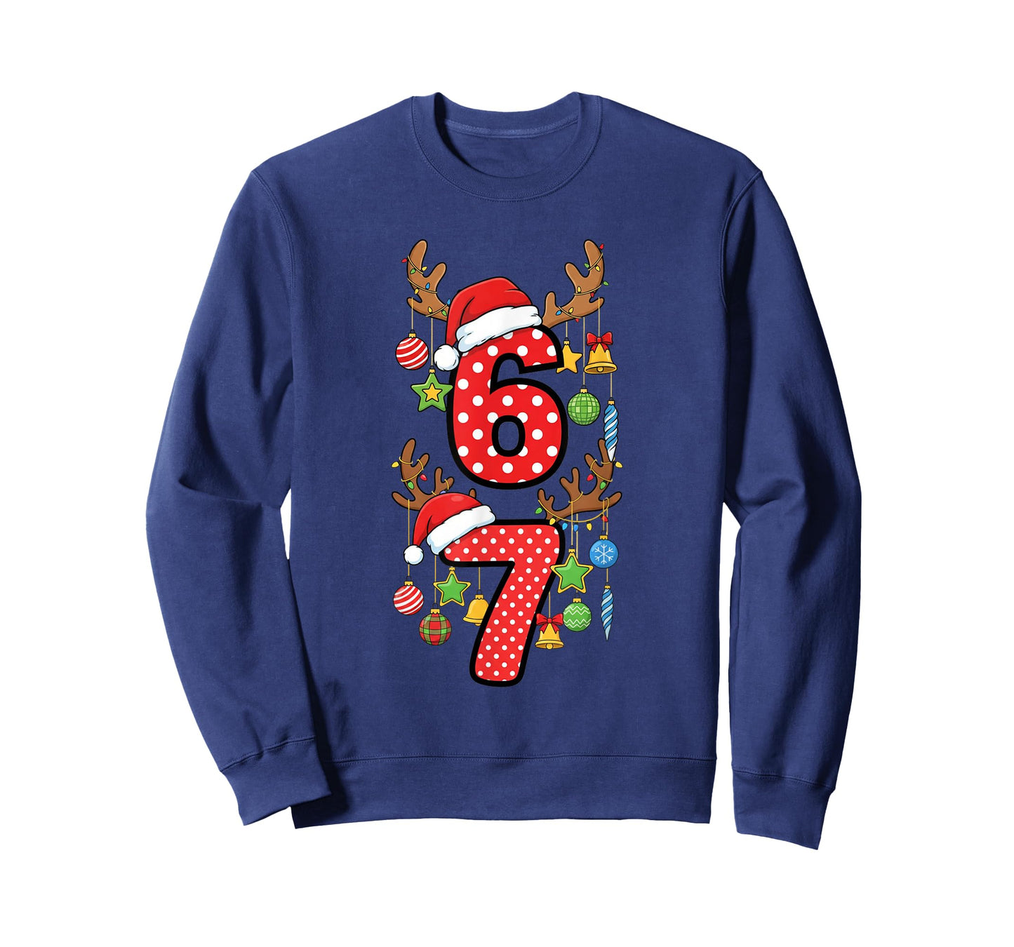 Funny 67 Six Seven Christmas Boys Girls Kids Teens Xmas 6 7 T-Shirt