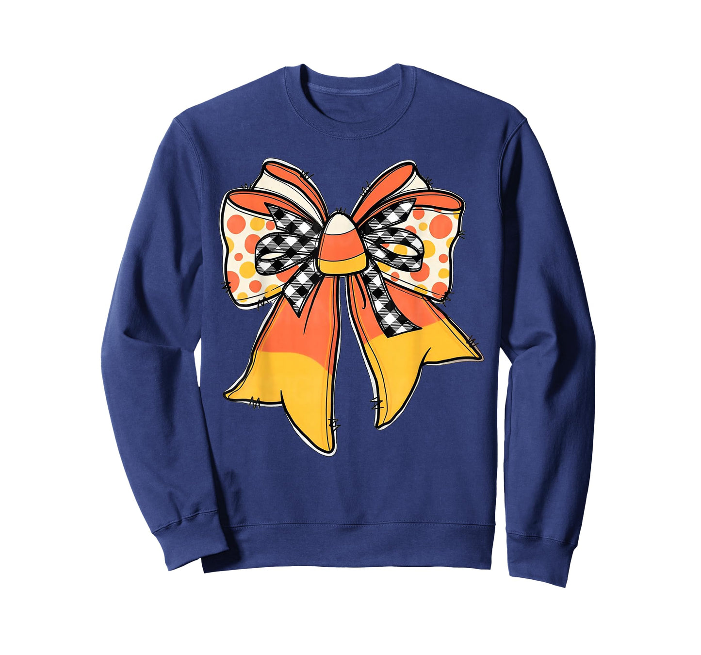 Coquette Bow Candy Corn Thanksgiving Costume Women Girl Kids T-Shirt