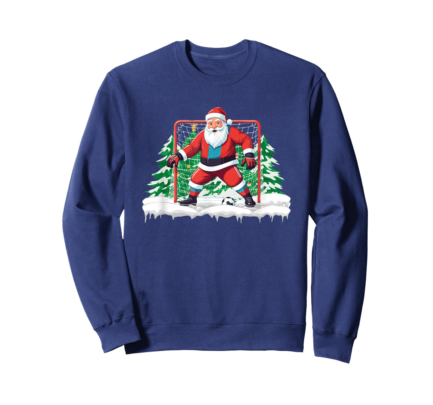 Soccer Goalie Santa Soccer Player Boys Christmas Soccer T-Shirt