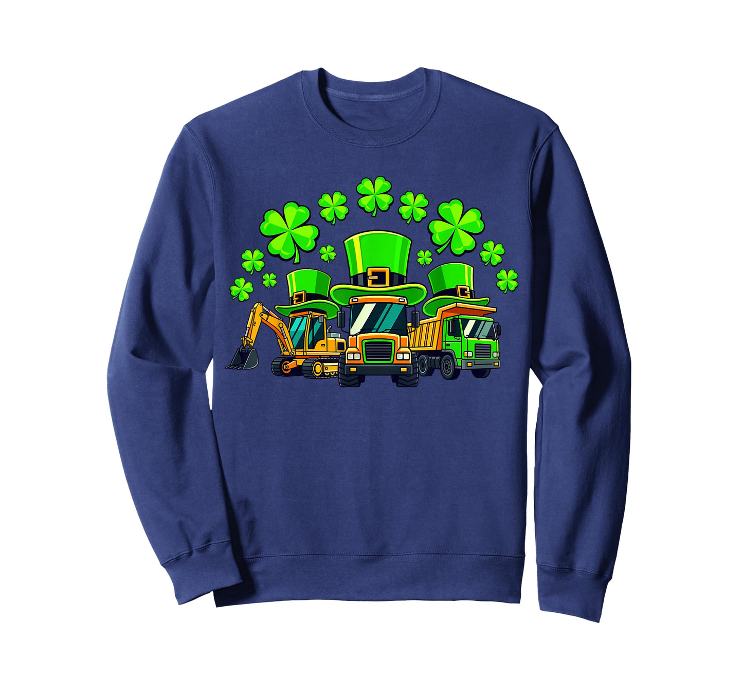 Kids Irish Construction Truck Crane for St Patricks Day T-Shirt