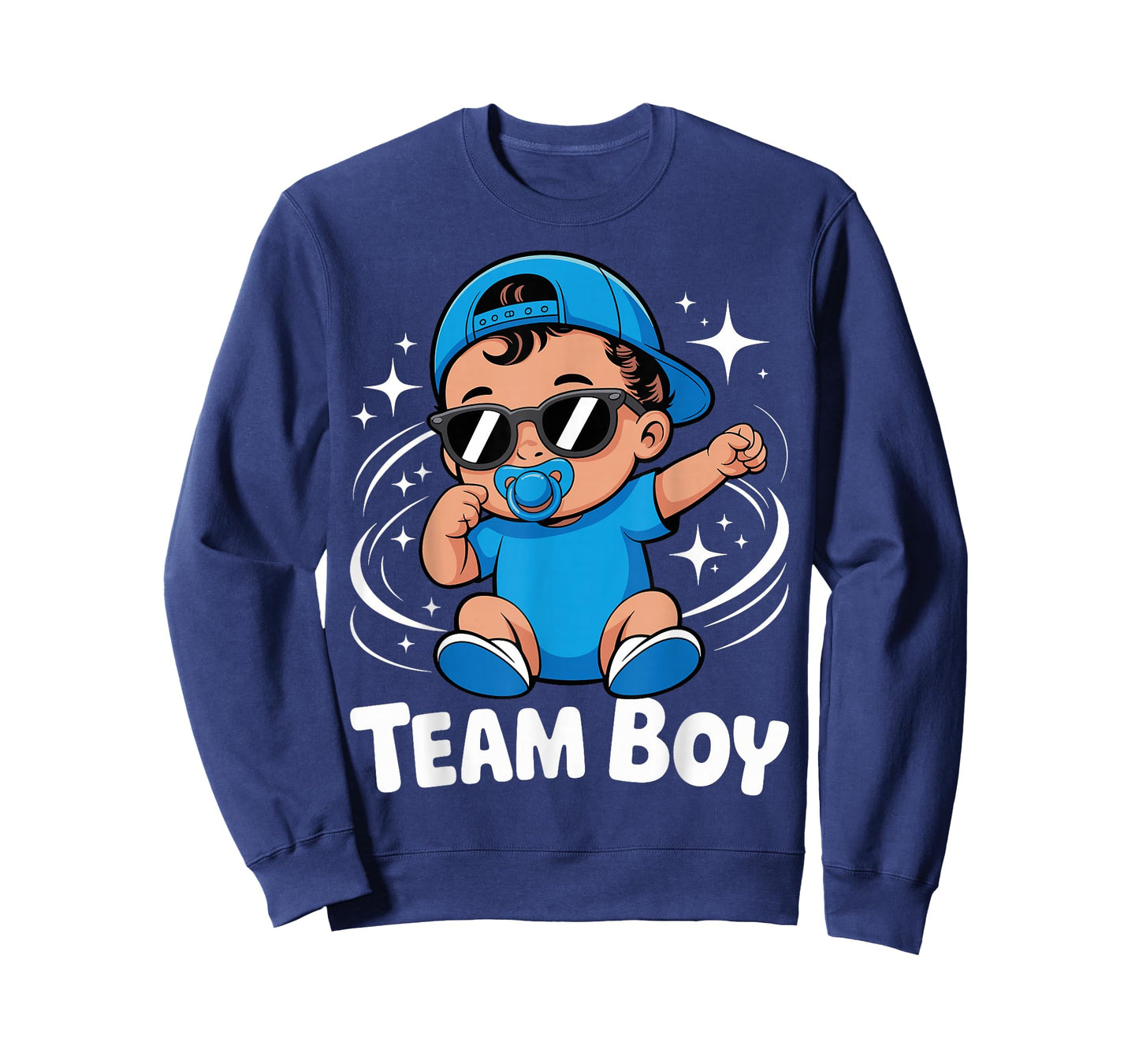 Team Boy Baby Announcement Gender Reveal Family Party T-Shirt