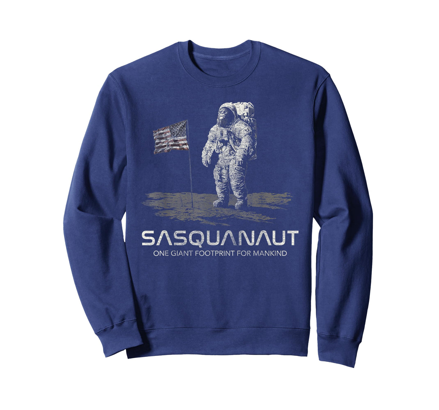 Funny Bigfoot Sasquatch Space Sasquanaut T-Shirt