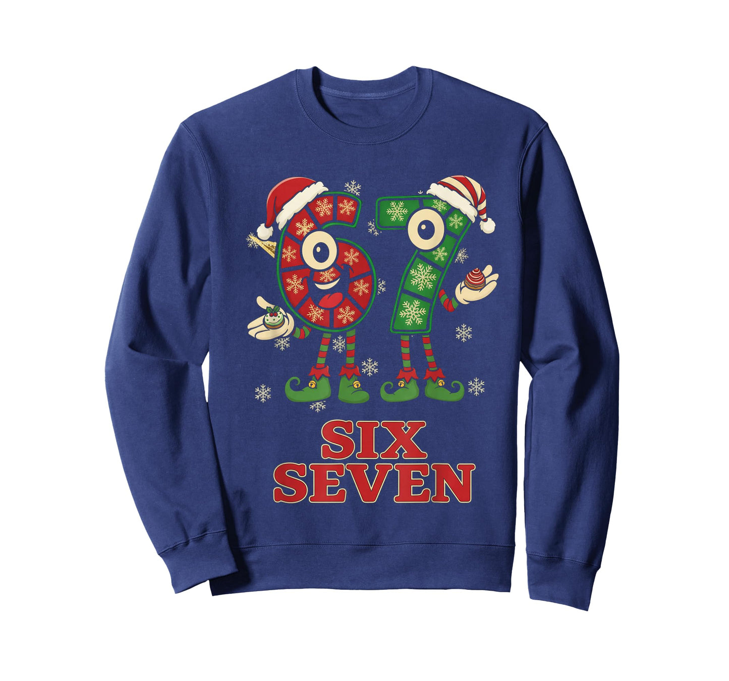 Funny 67 Six Seven 6-7 Italian Christmas Holiday Women Kids T-Shirt