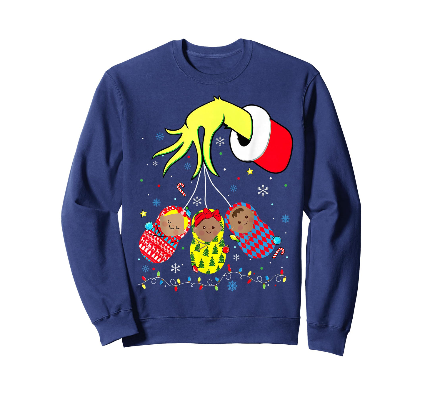 Labor and Delivery Nurse Xmas Lights Merry Christmas Holiday T-Shirt