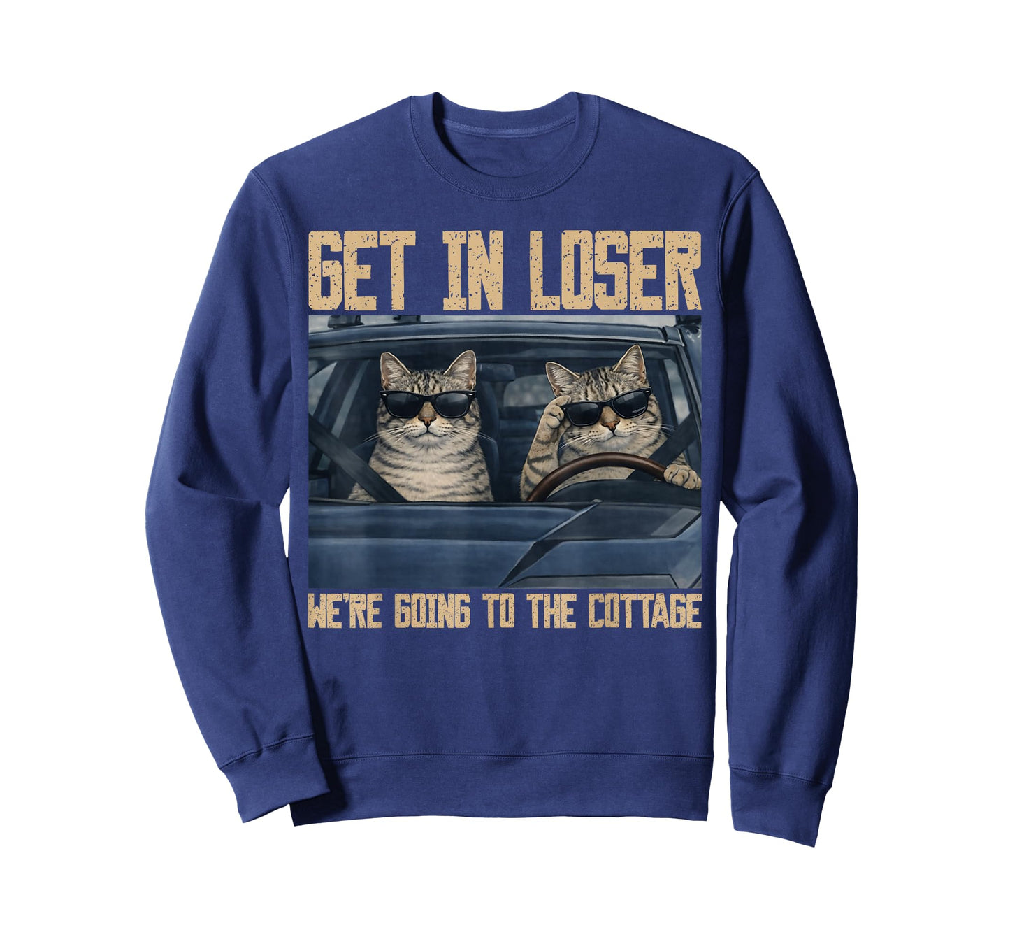 Funny Get in Loser were Going to The Cottage Cat Meme T-Shirt