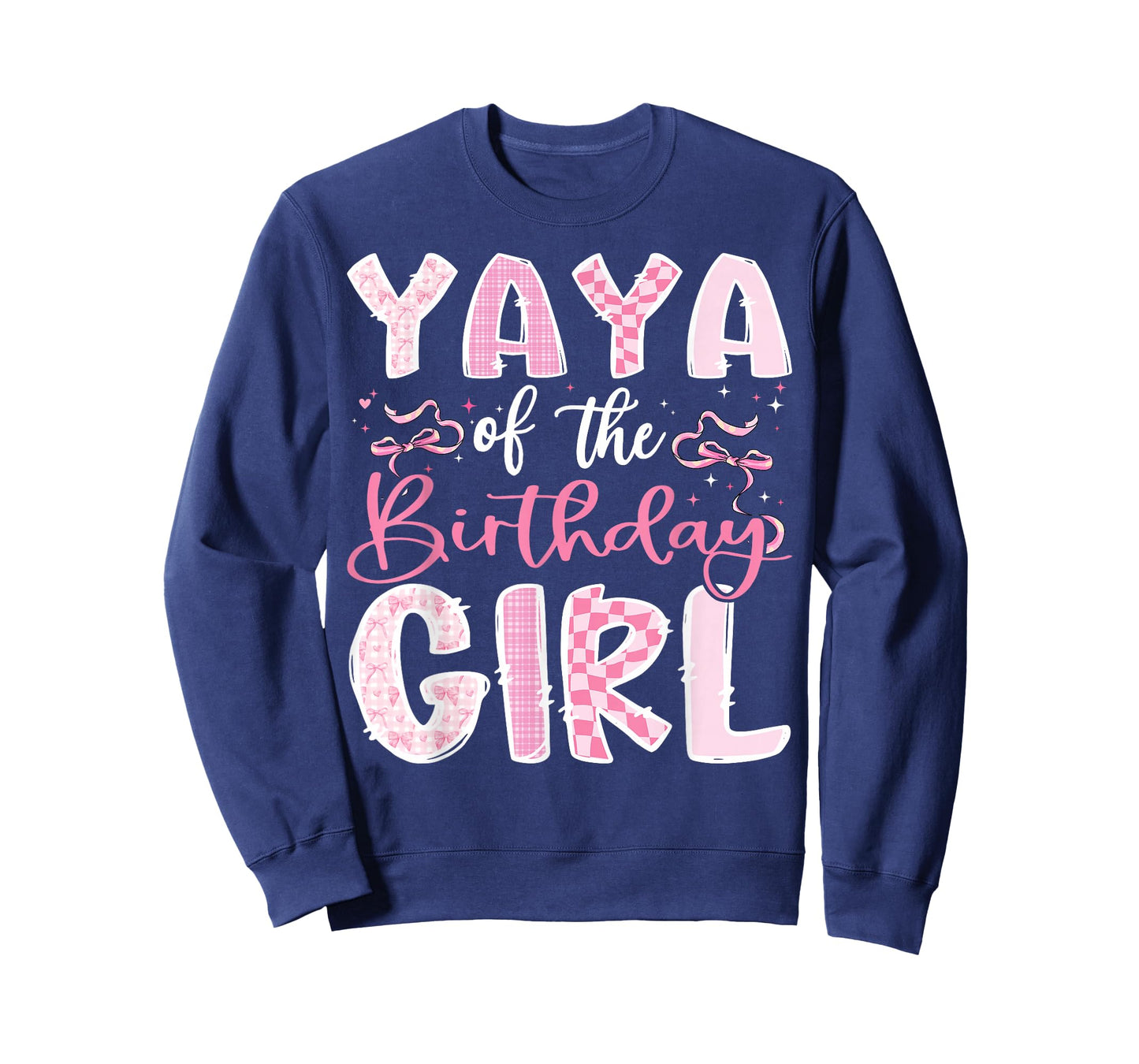 Yaya of The Birthday Girl Pink Coquette Bow Family T-Shirt
