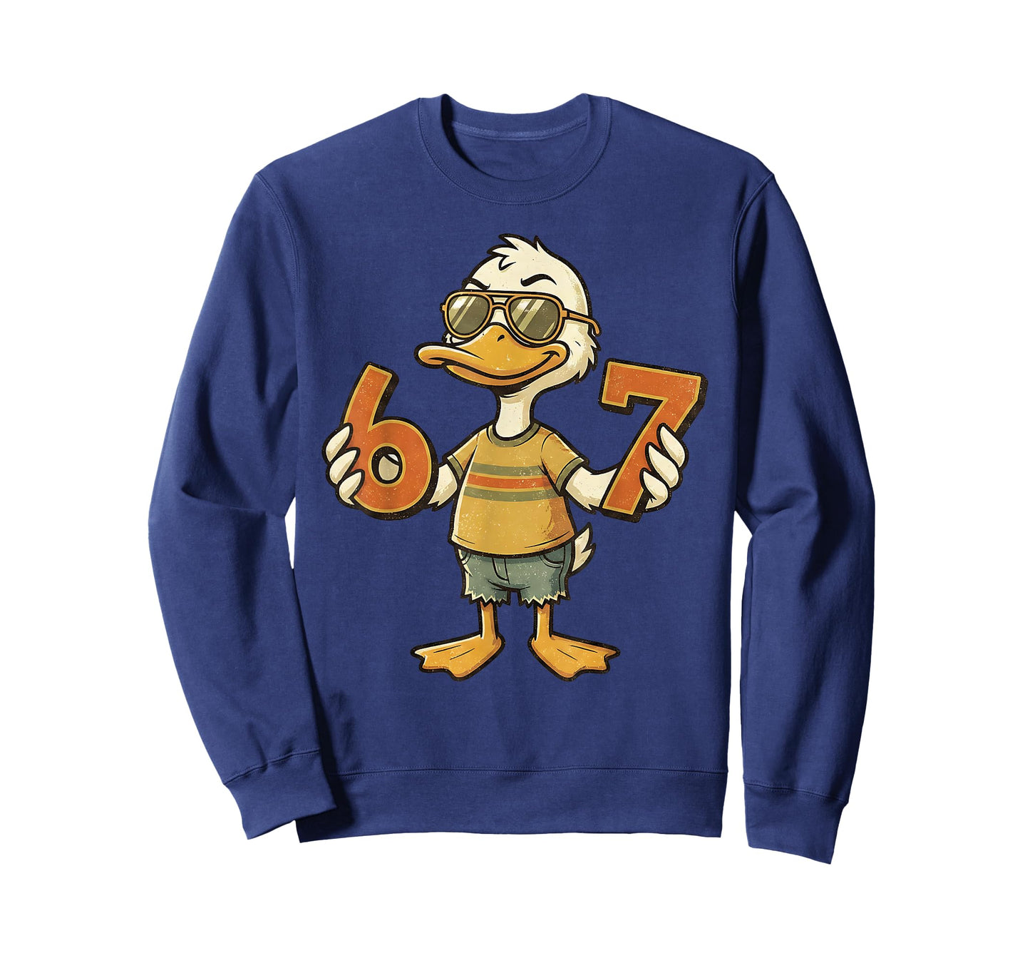 67 Meme Cute Duck 6 7 Funny Six Seven 6-7 Gen Alpha Slang T-Shirt