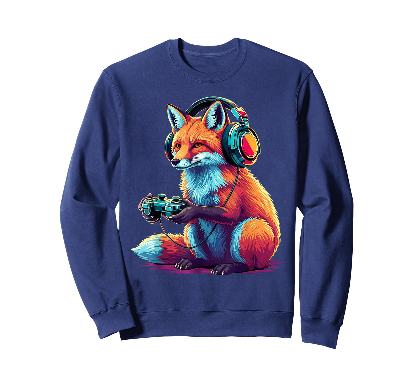 Fox Gaming Animal Video Games Funny Fox T-Shirt