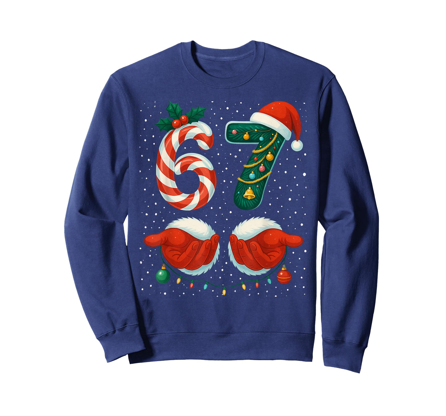 67 Christmas 6 7 Meme Pajamas Holiday Gen Alpha Slang T-Shirt