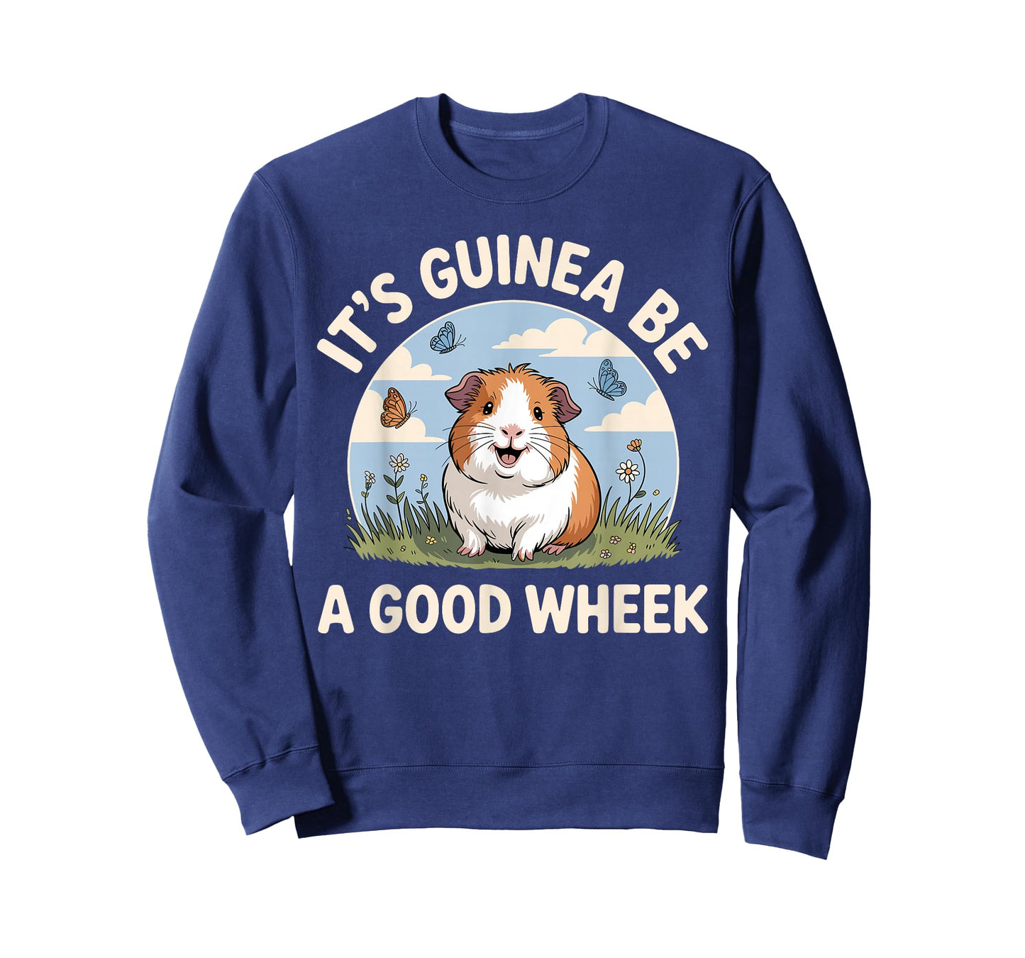 Cute Guinea Pig Art for Men Women Adult Guinea Pig Lover T-Shirt
