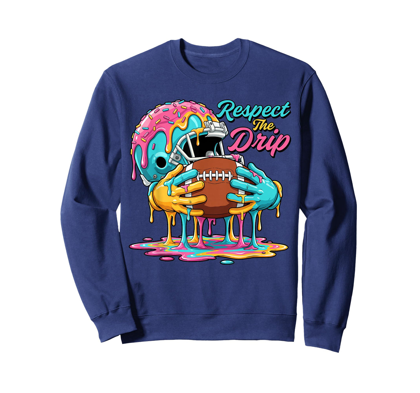 Football Player Ice Cream Sport Sprinkle Respect Drip Gaming T-Shirt