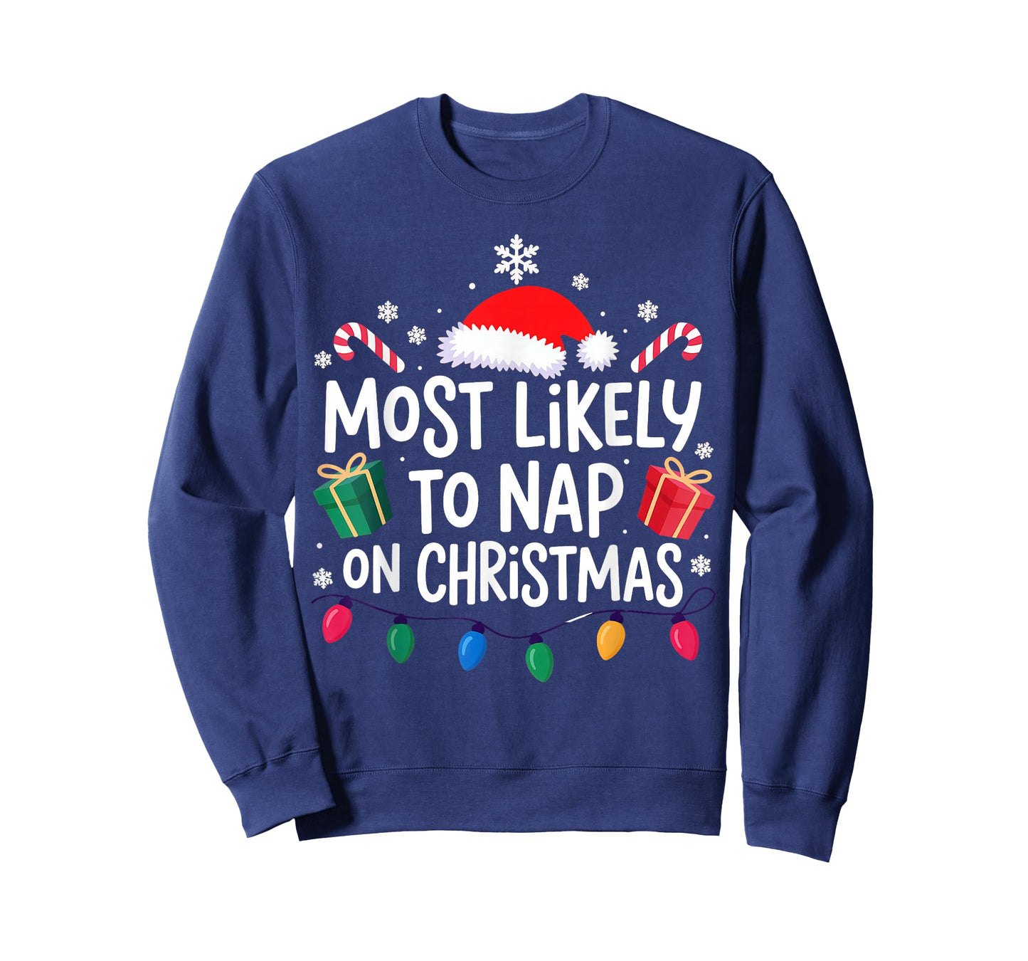 Most Likely to Nap On Christmas Family T-Shirt