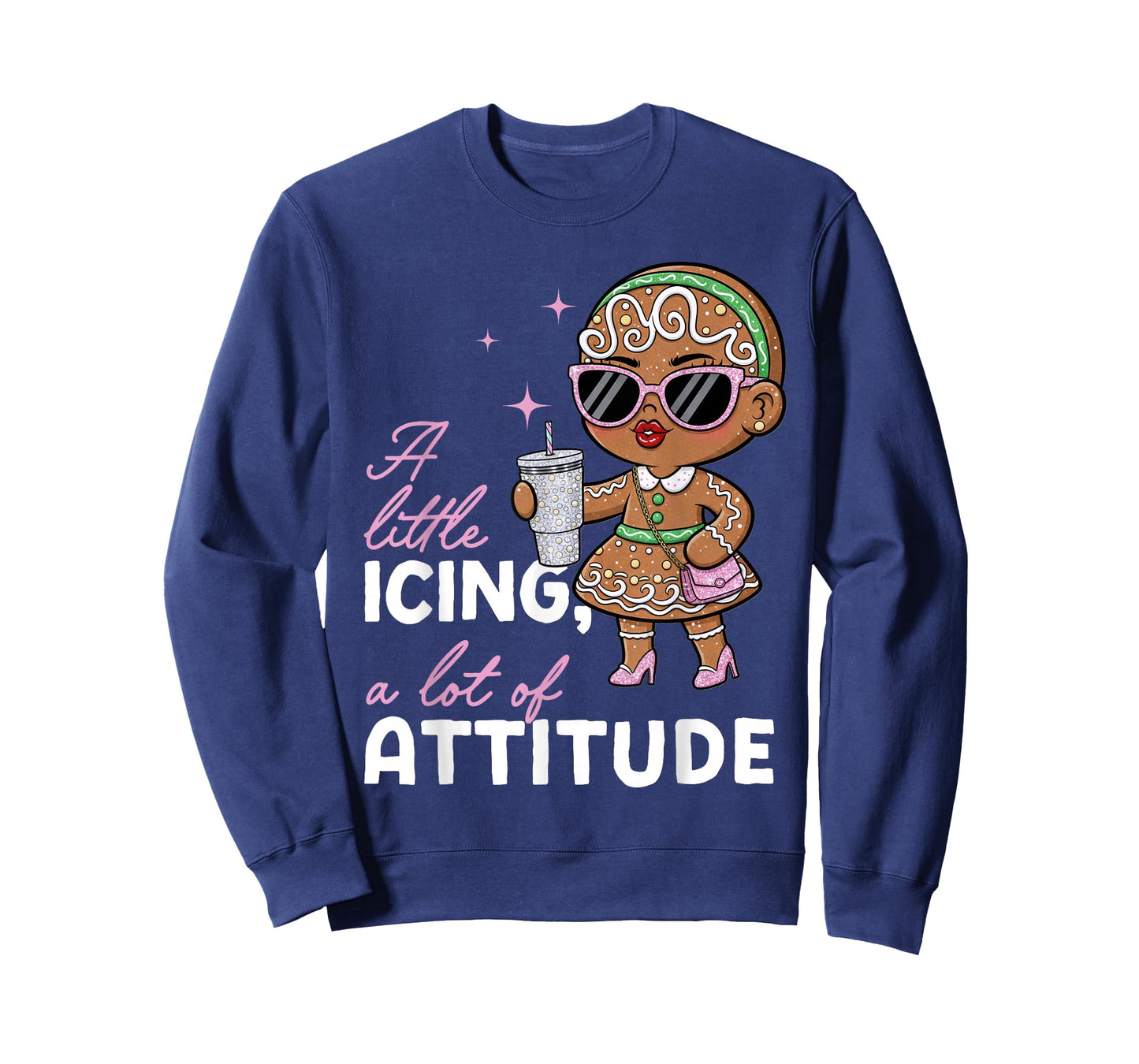 Sassy Gingerbread Girl Bougie Christmas Attitude Funny T-Shirt