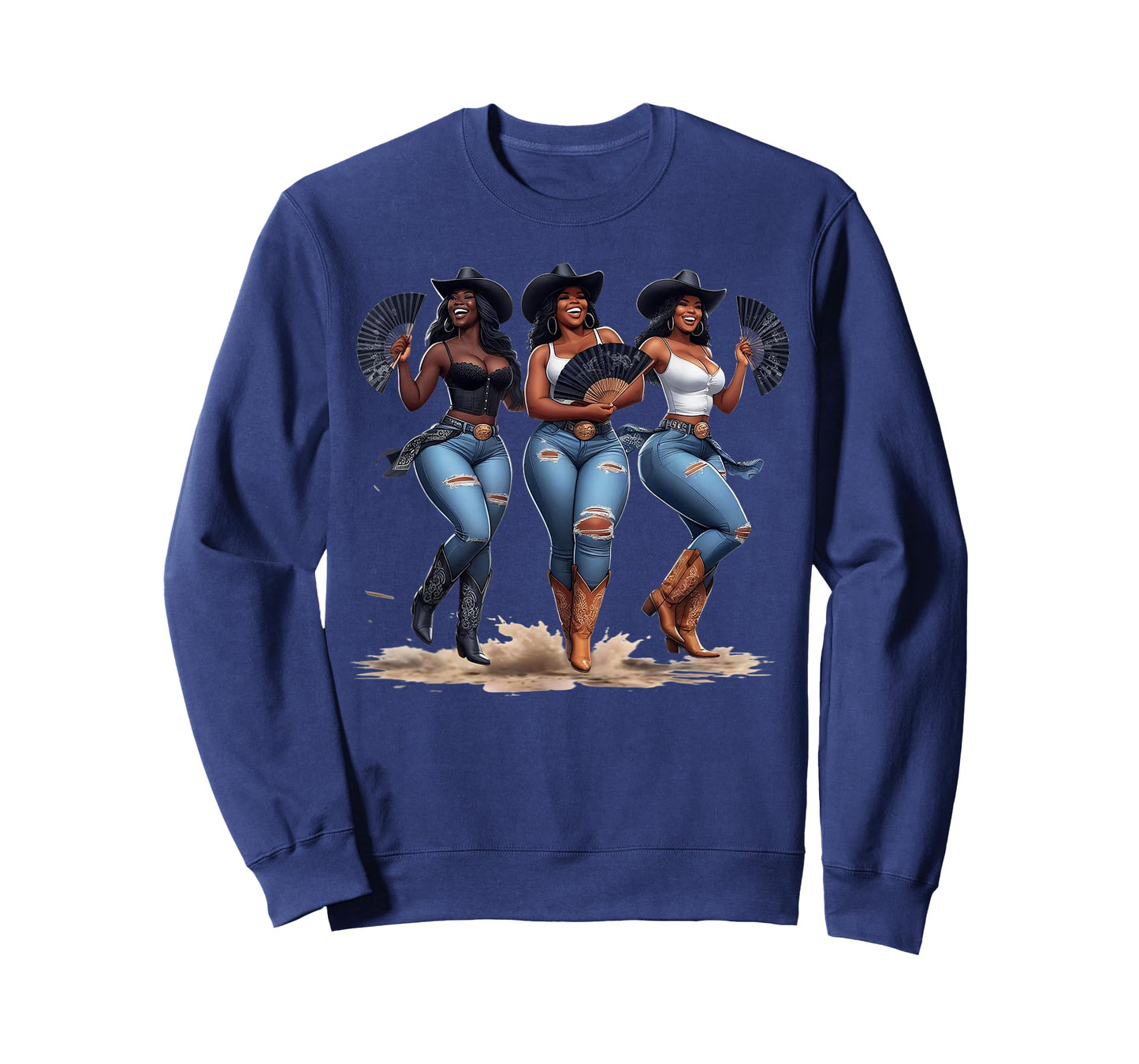 Black History Month Cowgirl Western Afro Black Women African T-Shirt