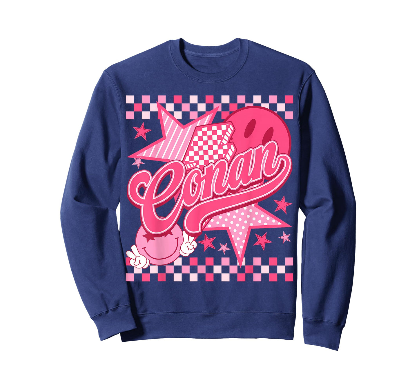 Girl Conan Groovy Retro First Name Personalized 80's T-Shirt