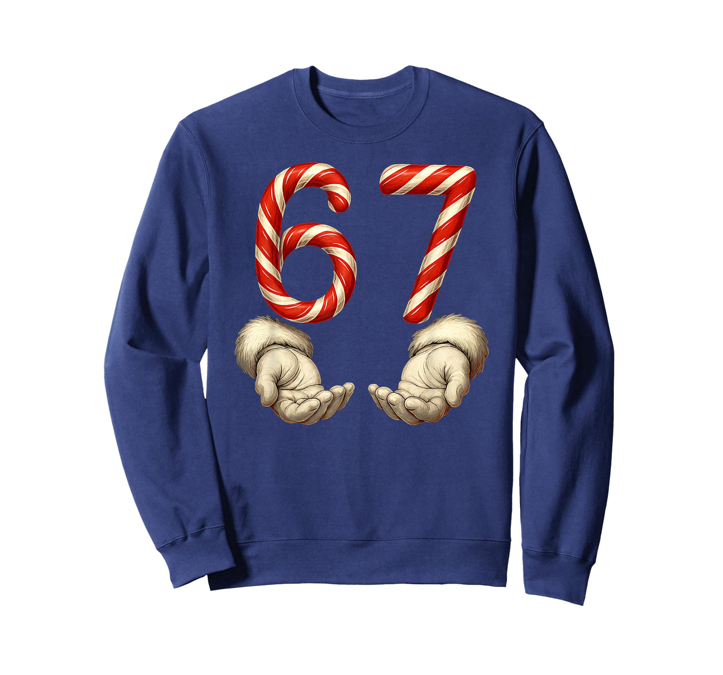 Christmas 67 Santa Claus Candy Canes Funny Humor Meme T-Shirt