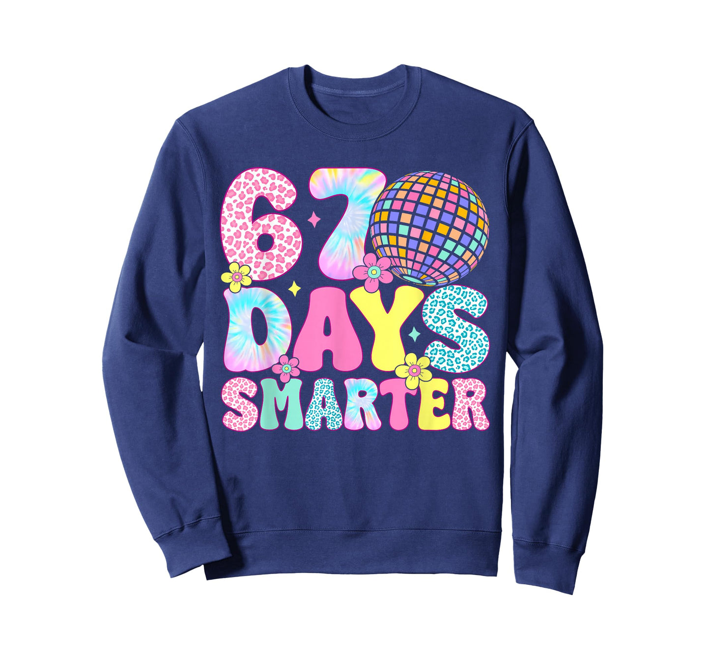 67th Days Smarter Smile Face 67 Days School Teacher Boy Girl T-Shirt