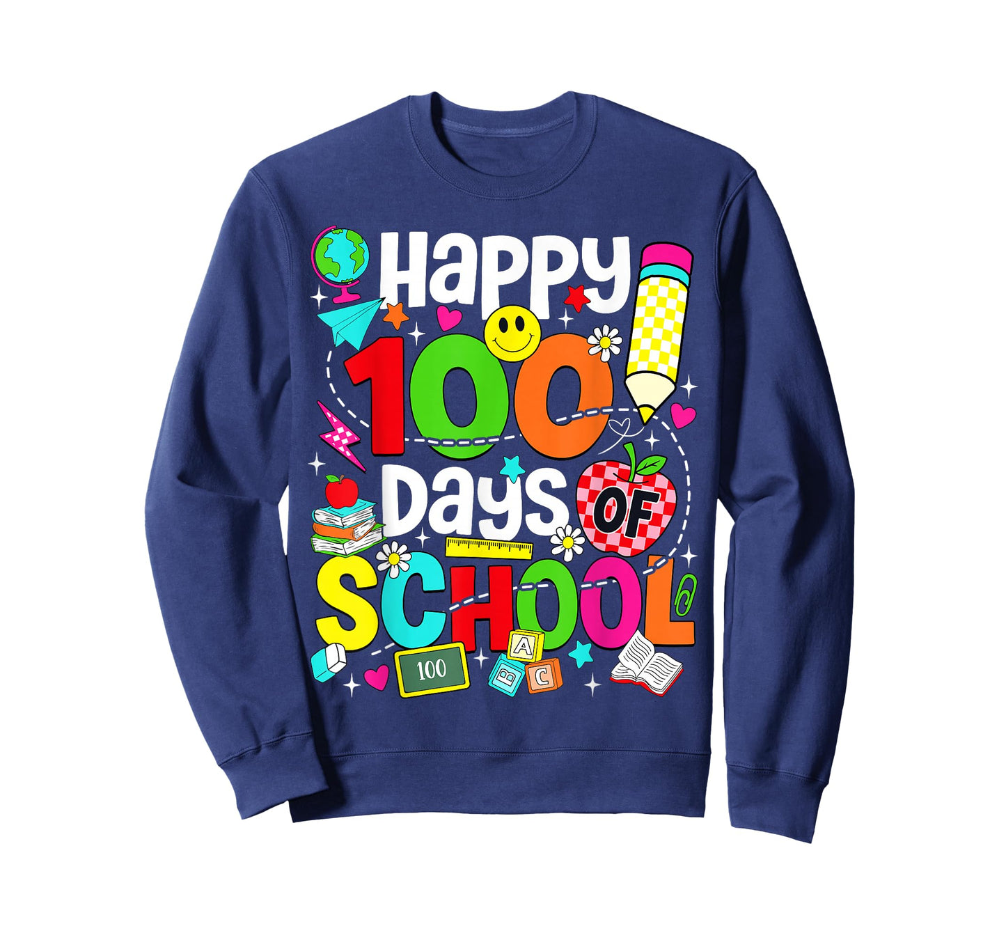 Happy 100 Days of School Teacher Student 100th Day of School T-Shirt