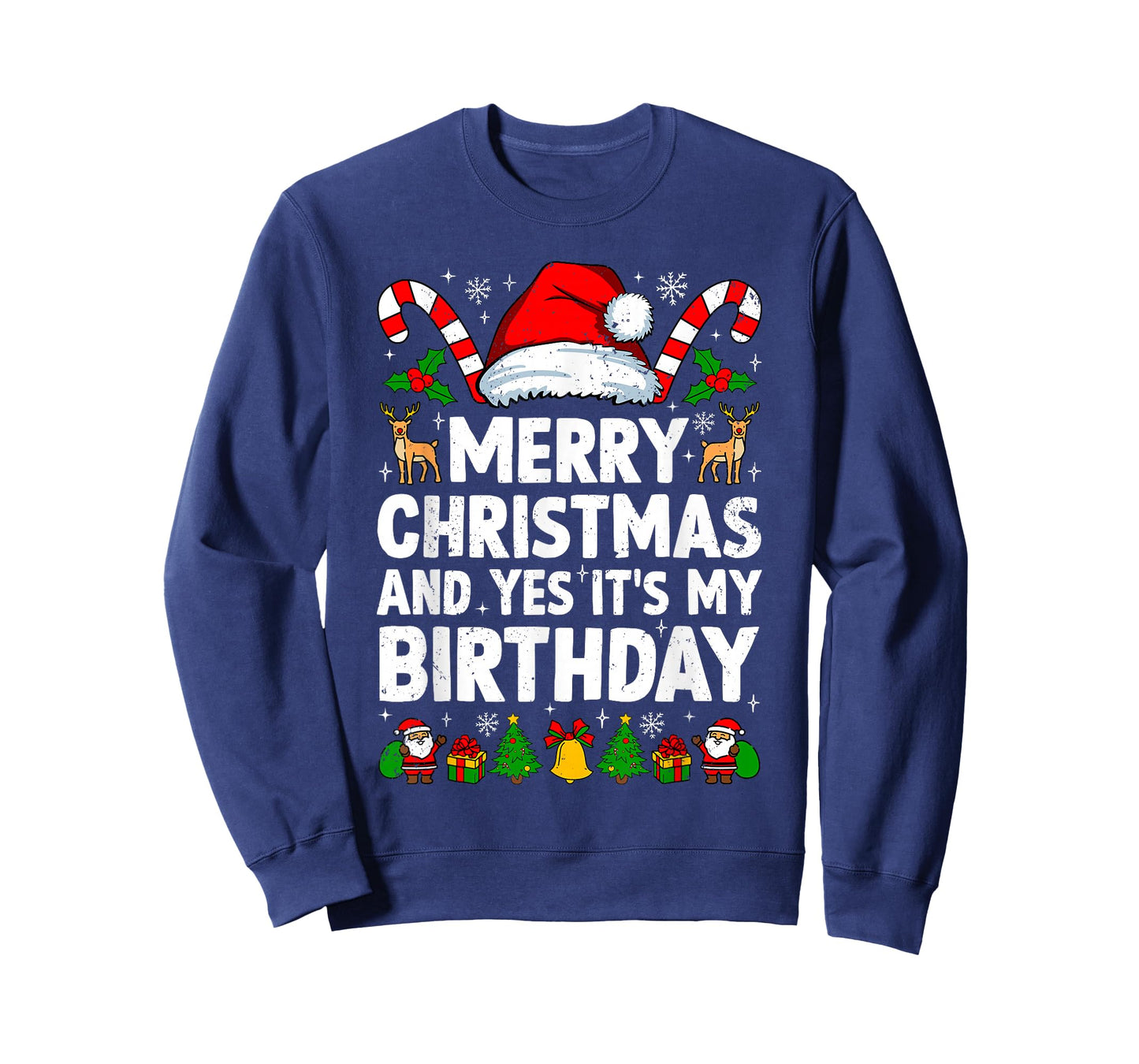 Merry Christmas & Yes It's My Birthday Xmas Bday Pajamas T-Shirt