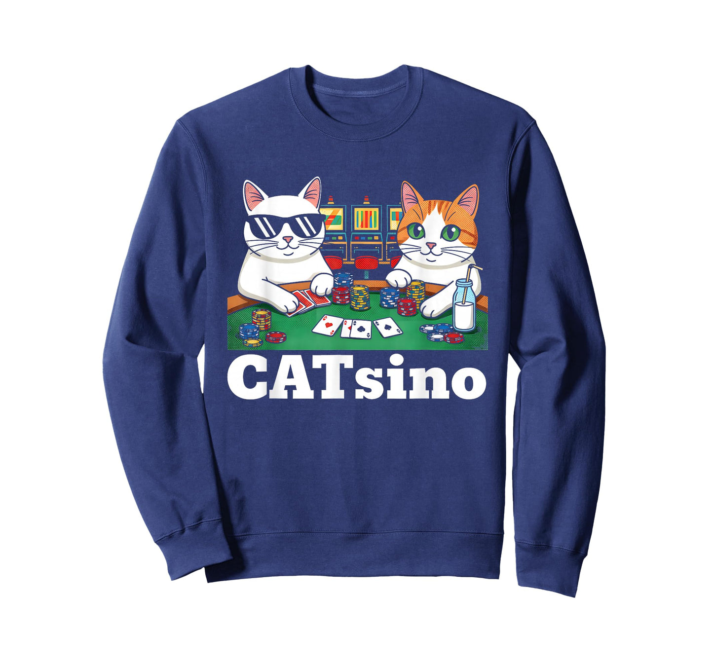 Catsino Casino Funny Cat Gambling Lover Betting T-Shirt