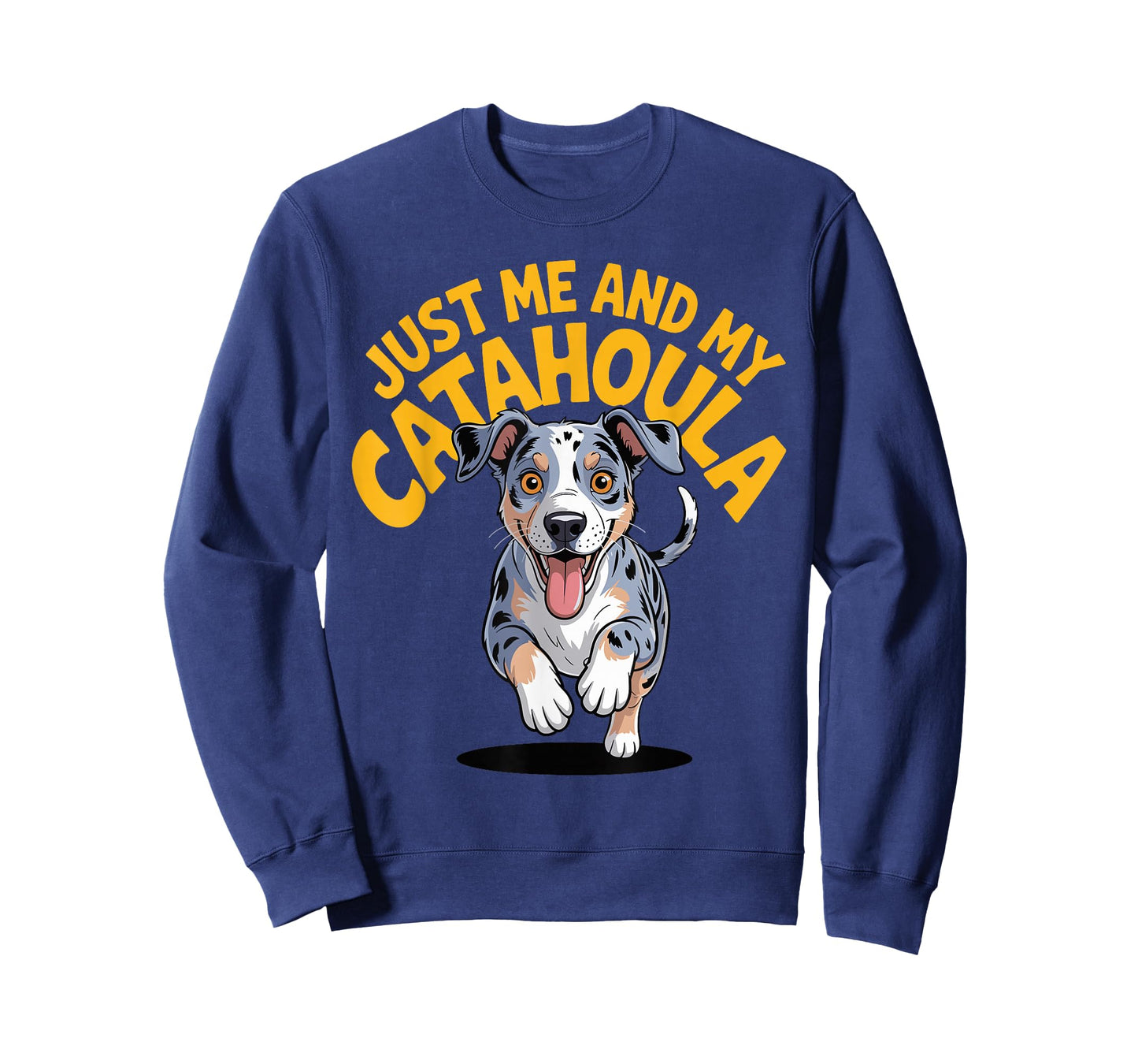 Cute Cartoon Pet Breed Leopard Dog Just me and My Catahoula T-Shirt