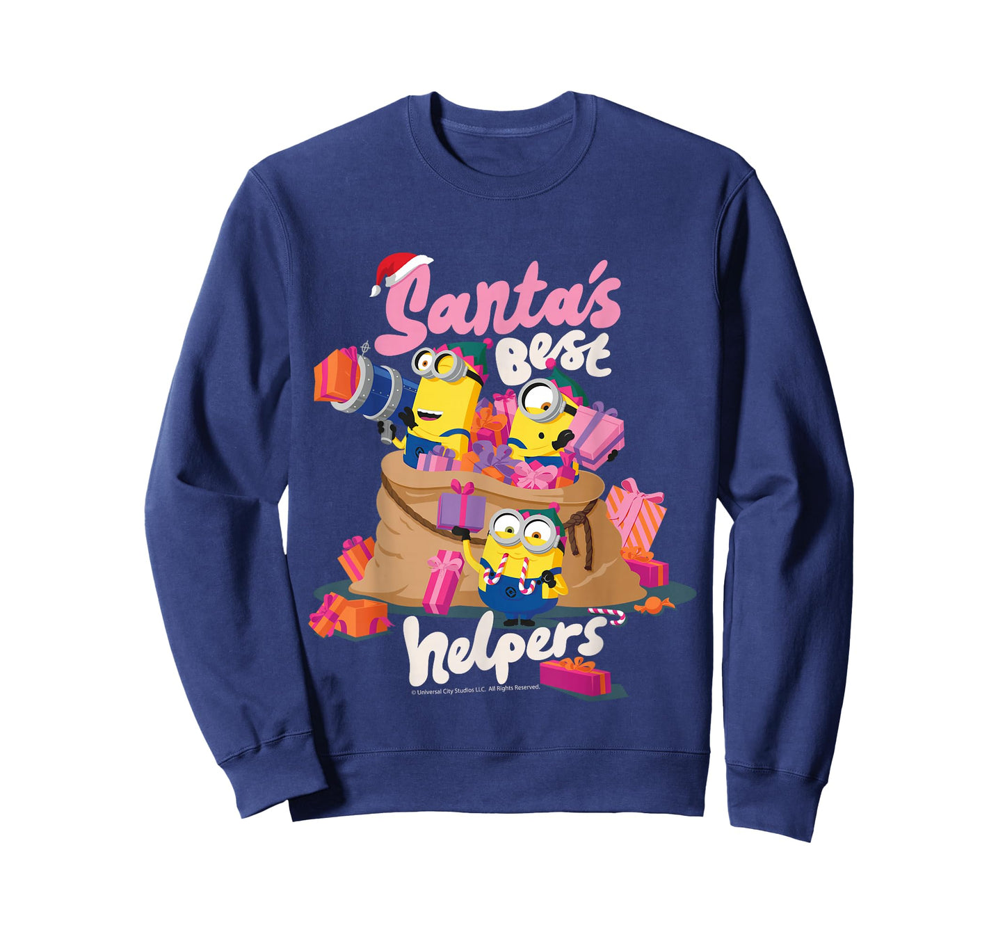 Santa's Best Helpers Minions Christmas Fun T-Shirt