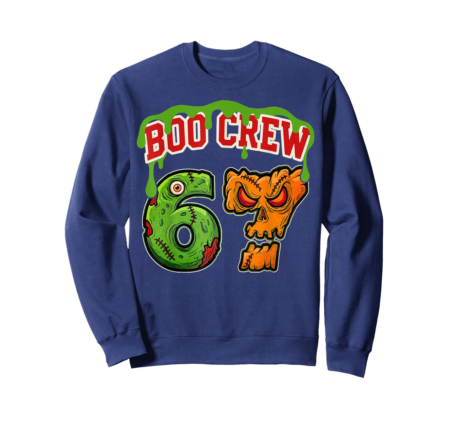 67 Halloween Boo Crew Sports Jersey Brainrot Meme Six Seven T-Shirt