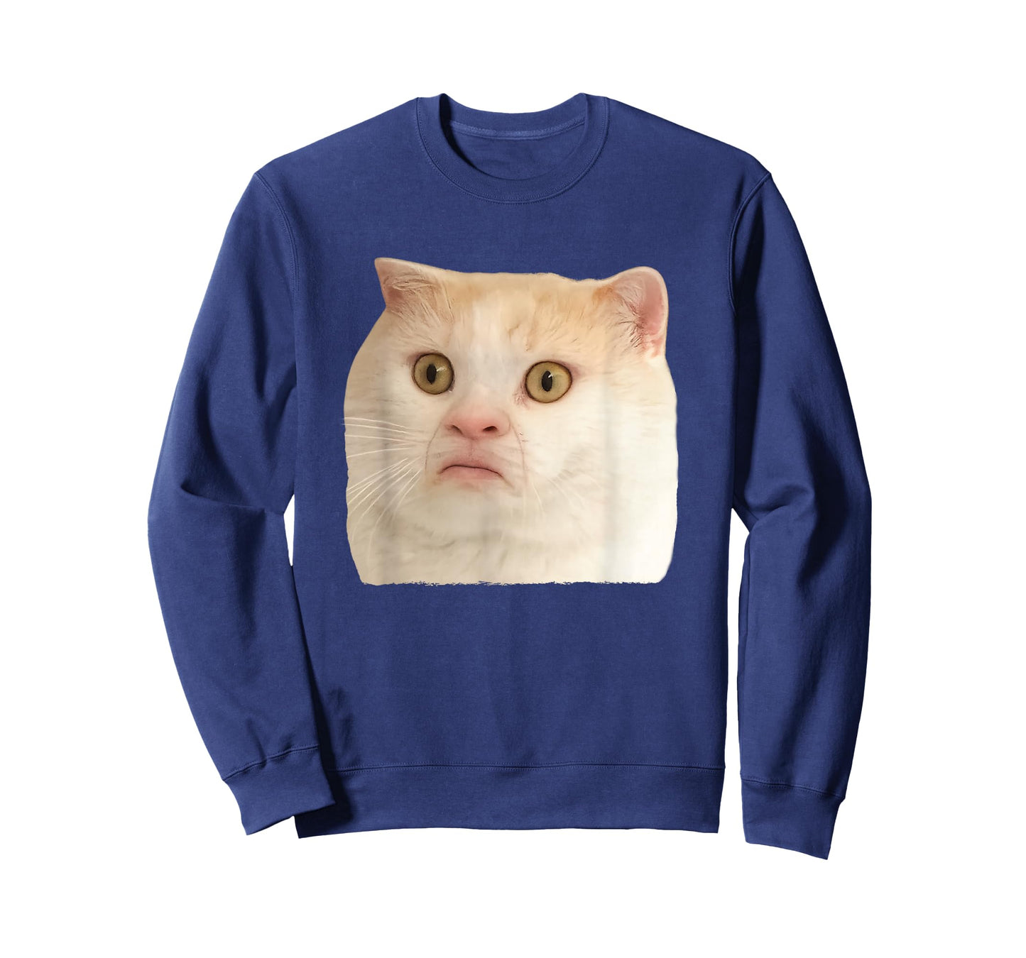 Funny Weird Cat Face Meme Silly Hilarious Cat Confused T-Shirt