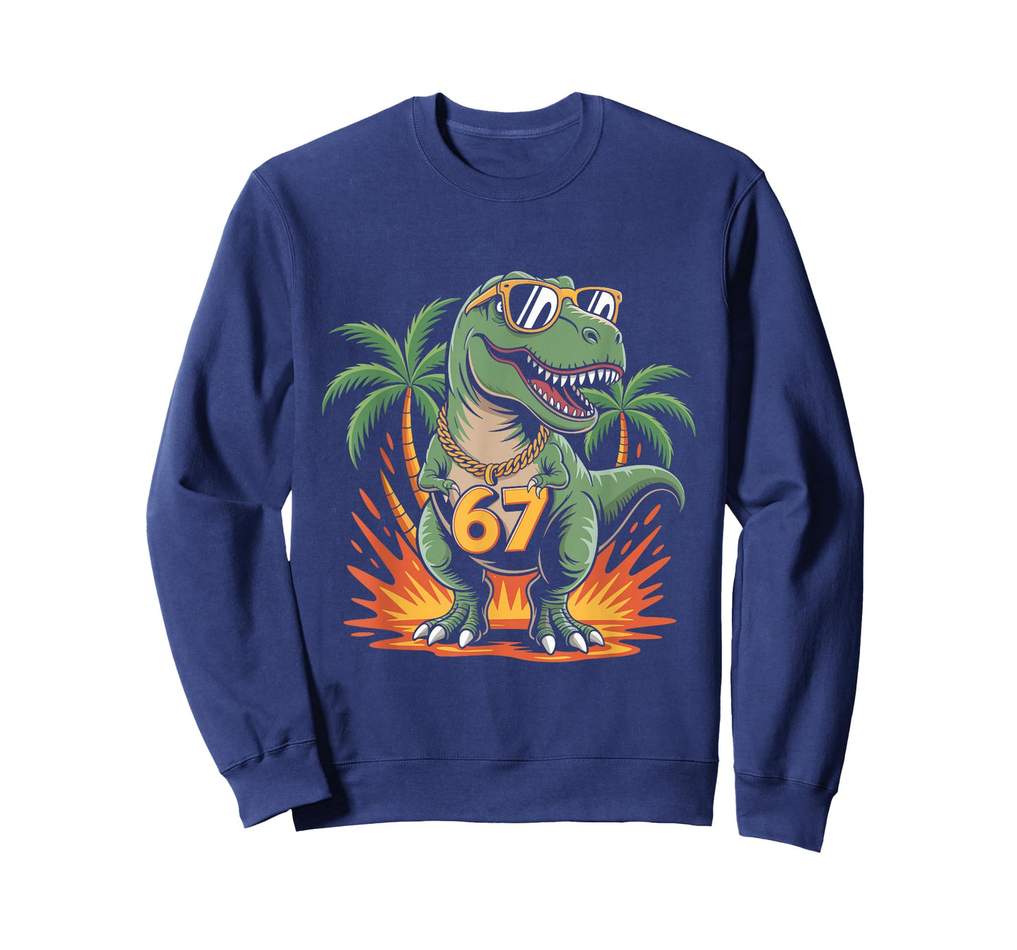 T-rex Dinosaur 67 Six Seven Alpha Slang 6 7 Meme Toddlers T-Shirt