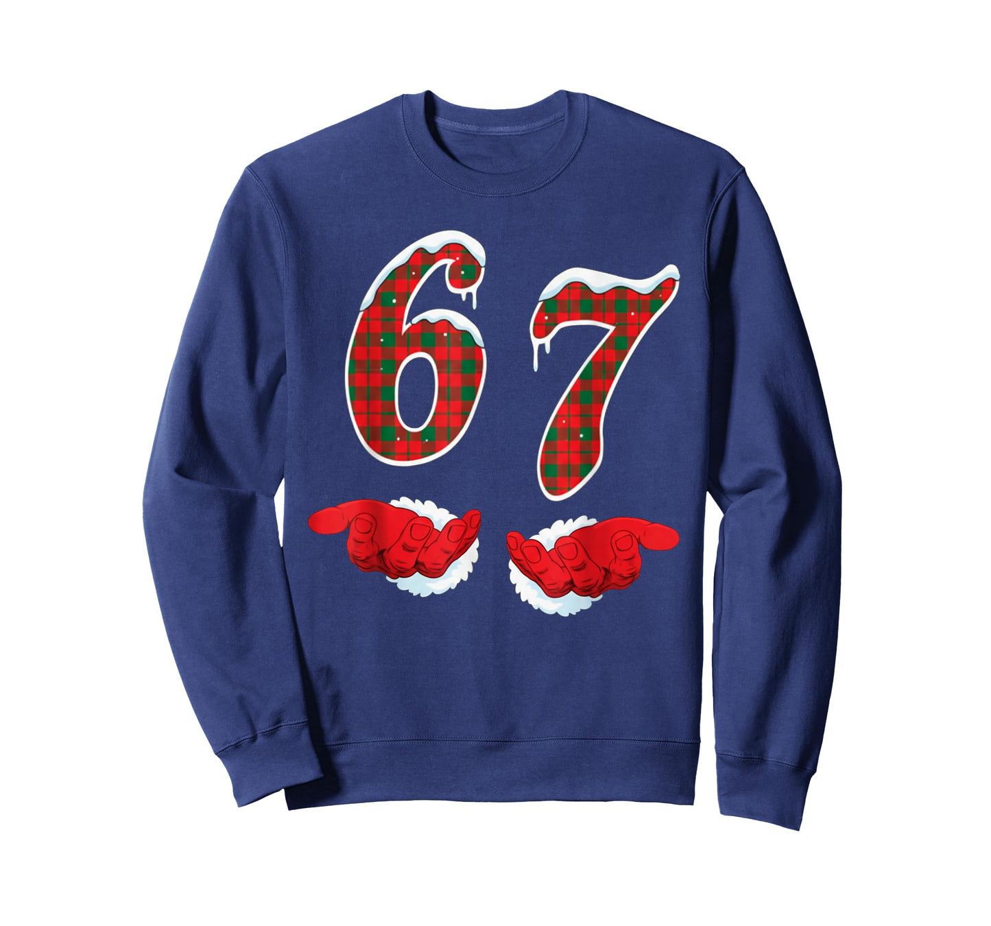 Funny Six Seven 67 Meme 67 Christmas Holiday Women Kids Xmas T-Shirt