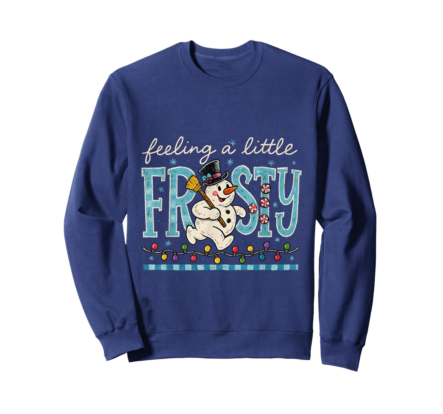 Feeling a Little Frosty Cute Retro Snowman T-Shirt