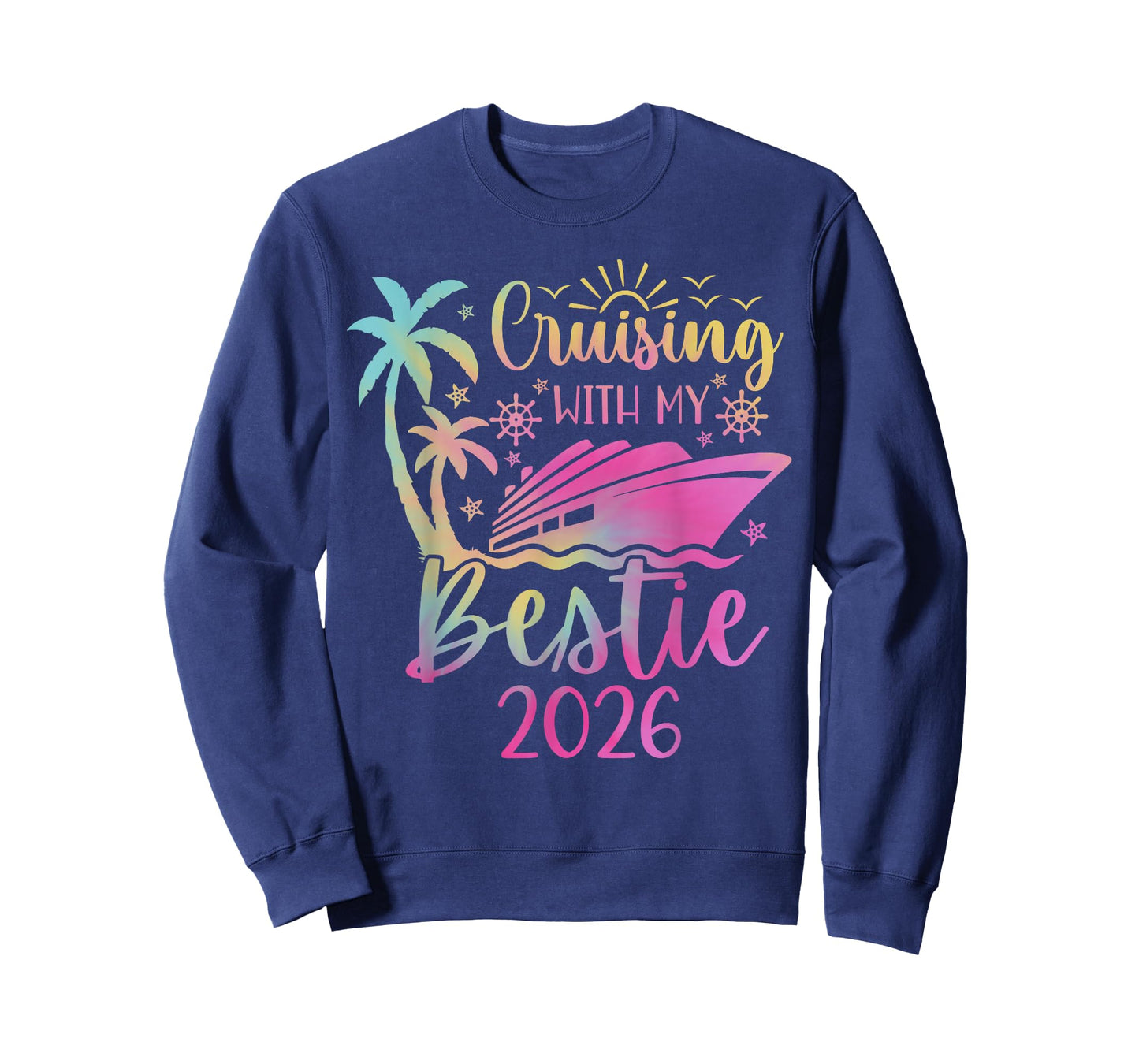 Besties Cruise Trip Matching Cruising with My Bestie 2026 T-Shirt