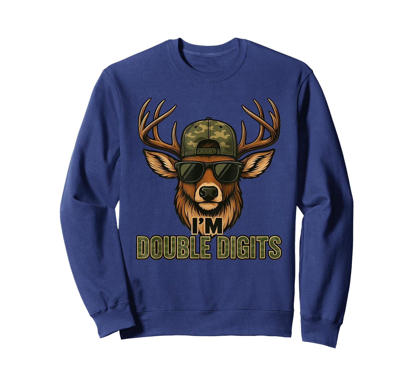 Bruh I'm Double Digits Deer Hunting Hunter 10th Birthday Boy T-Shirt