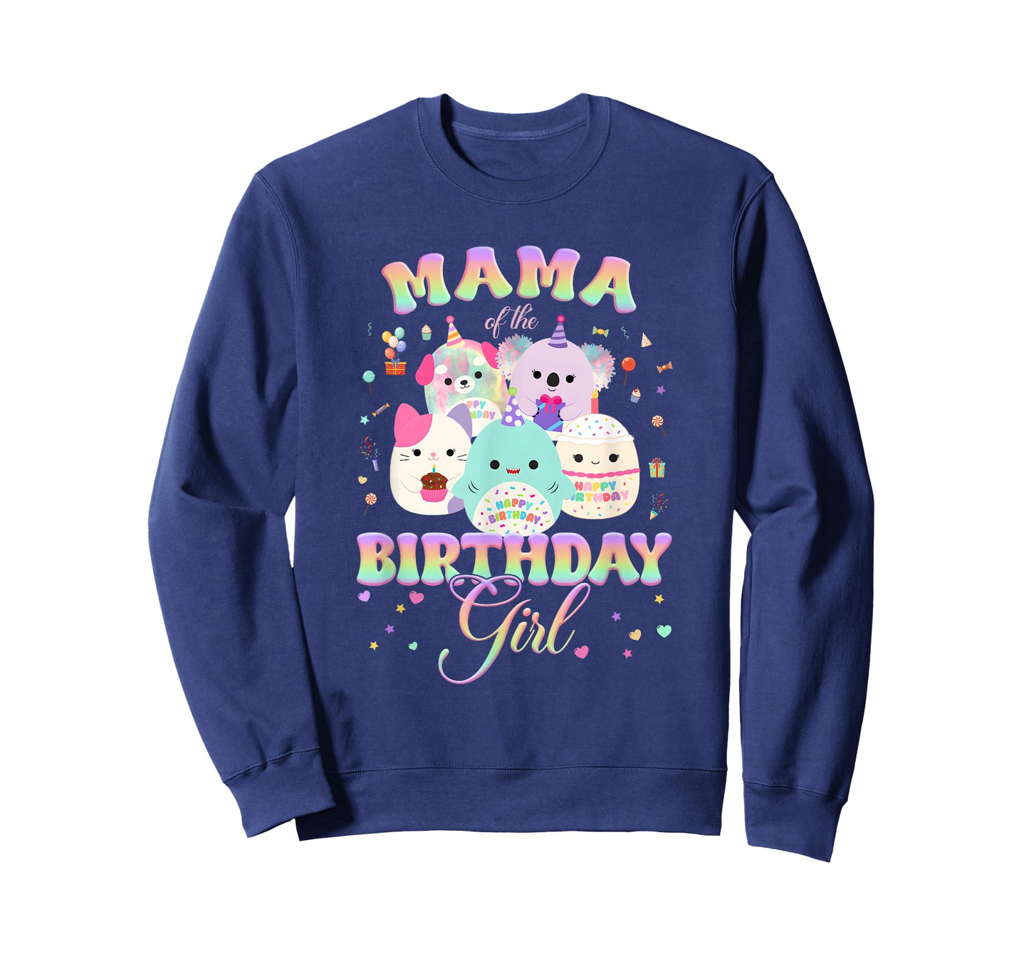 Birthday Family Squish Squad Mama of The Birthday Girl T-Shirt