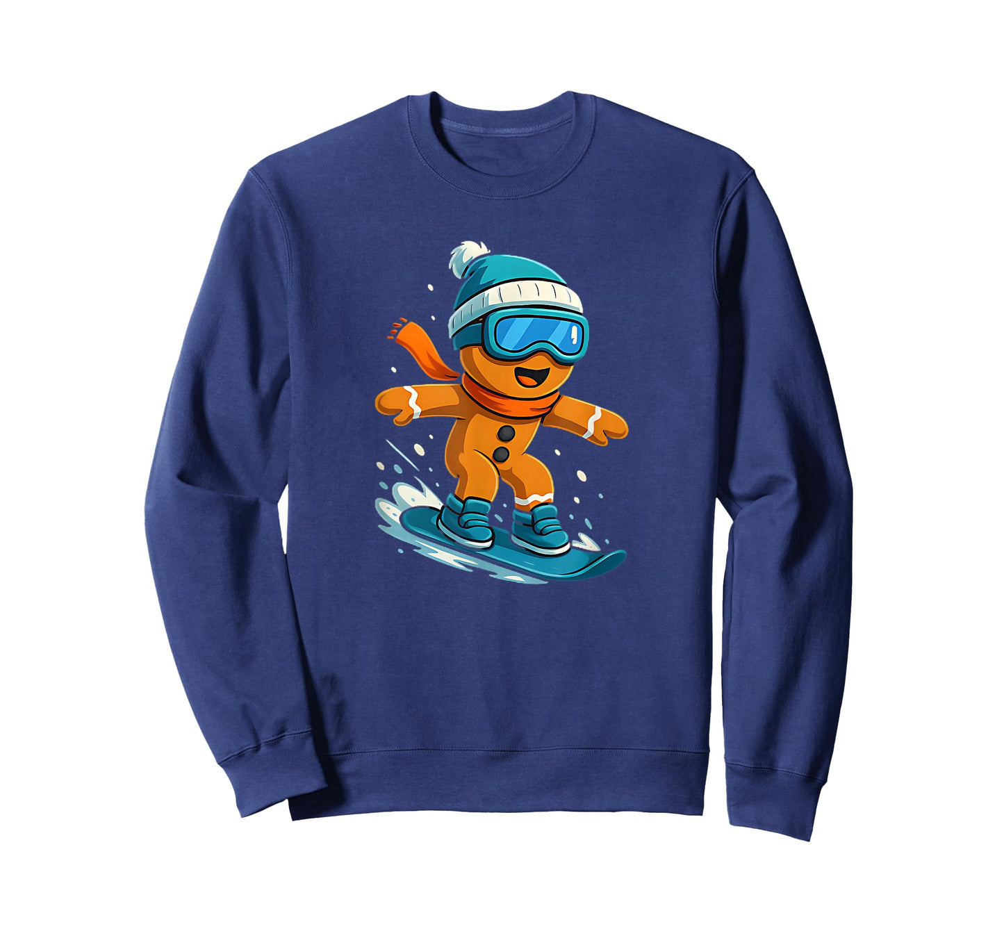 Gingerbread Snowboarder Christmas Holiday Snowboarding T-Shirt