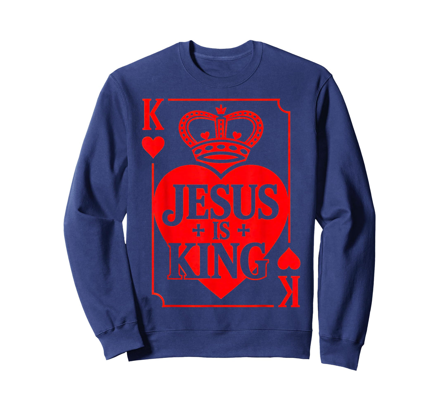 Jesus is King Christian Valentine K Heart Card God Faith T-Shirt