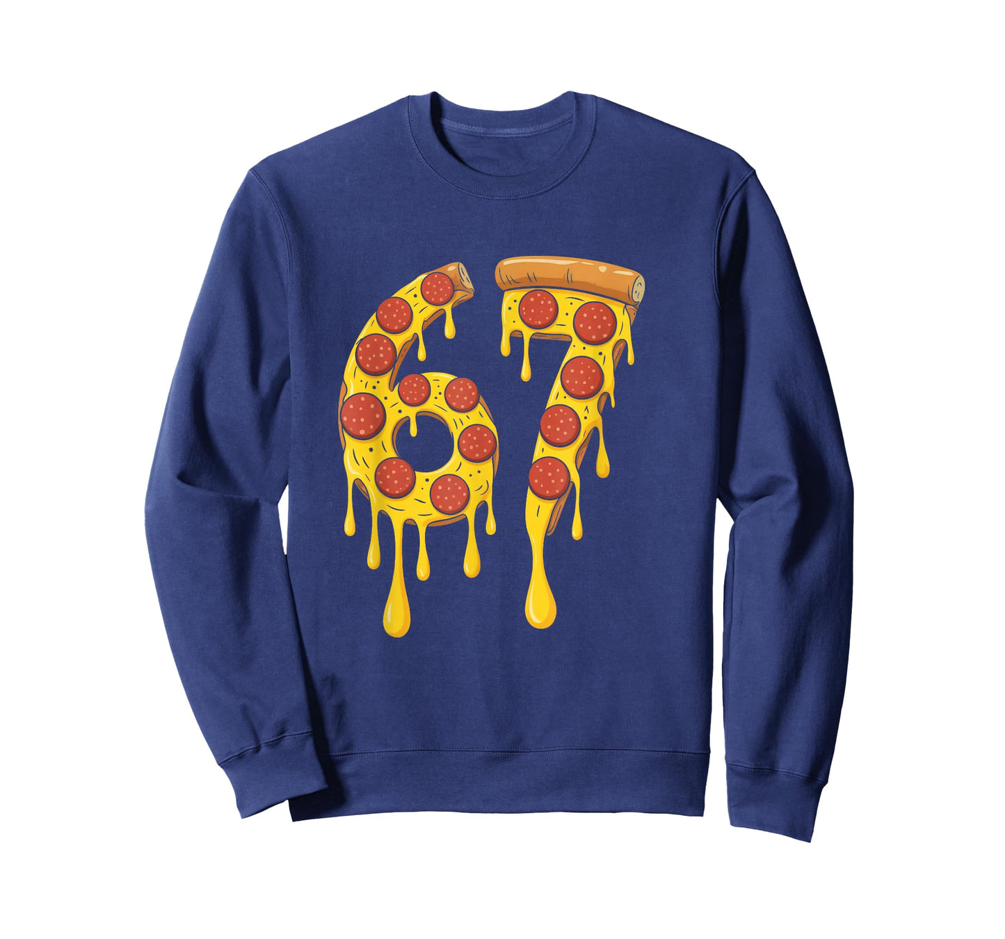 Funny Six Seven Pizza 67 Number T-Shirt