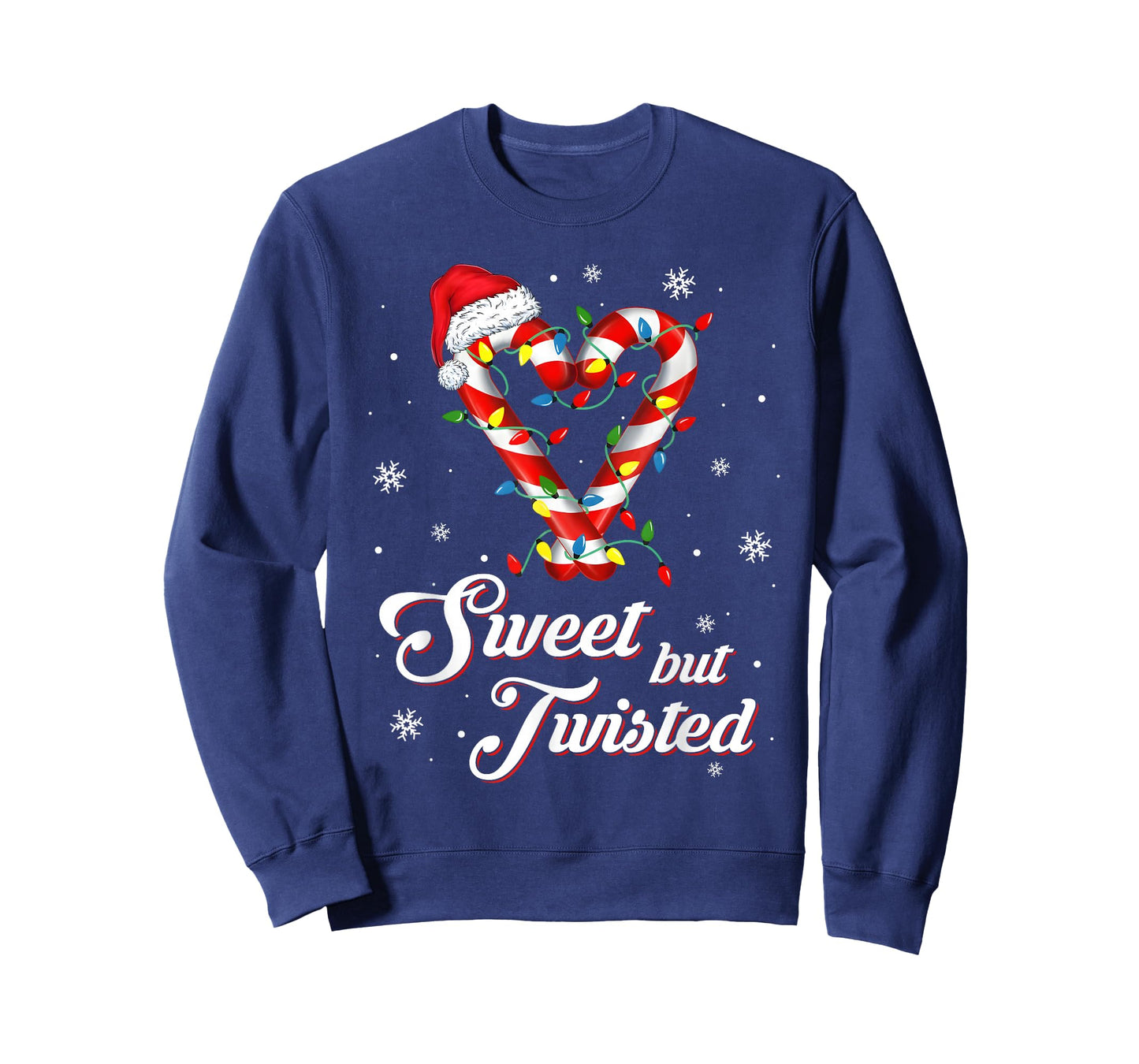 Sweet But Twisted Funny Christmas Candy Cane Xmas Holiday T-Shirt
