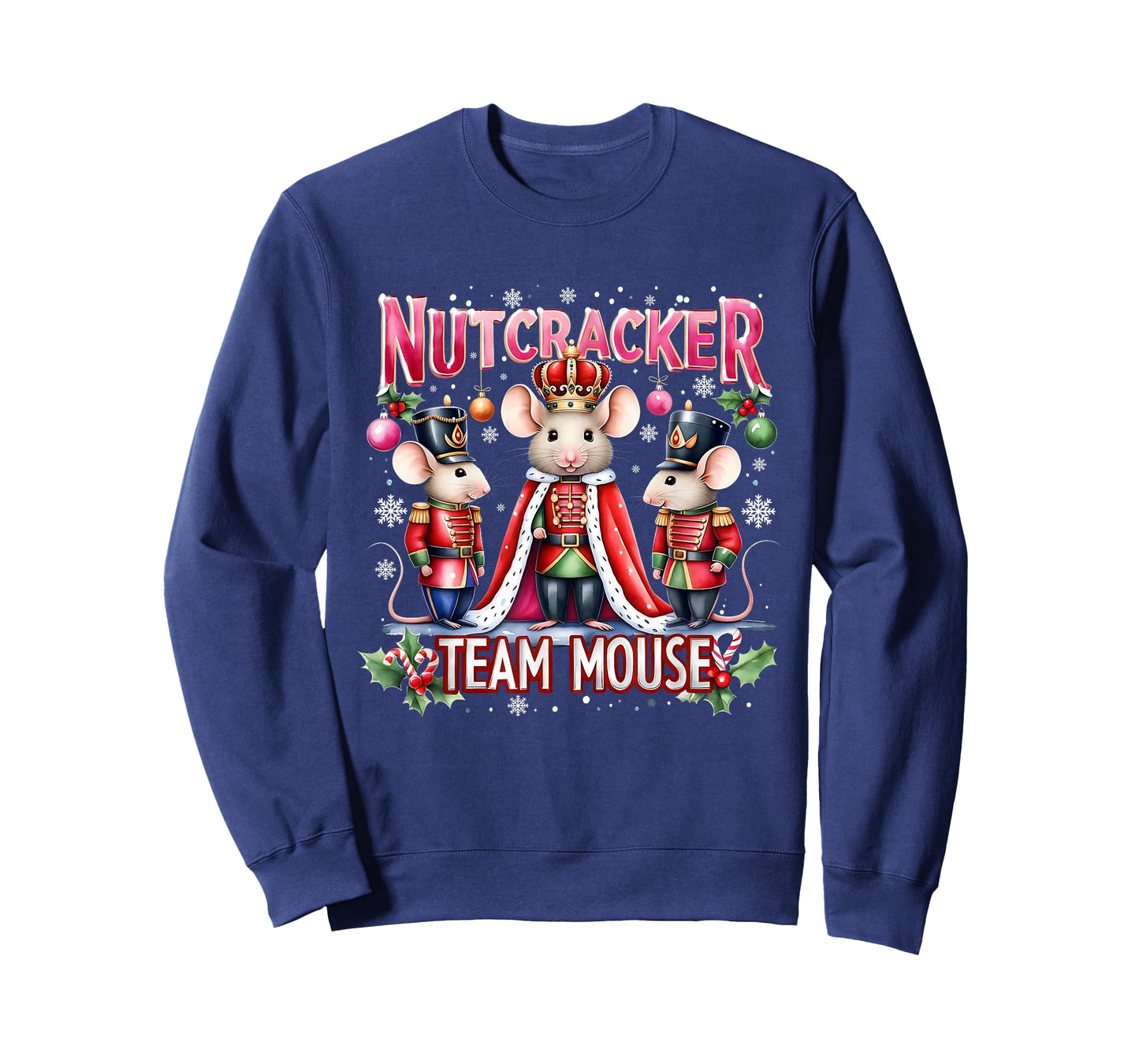 Nutcracker Team Mouse Cute Christmas Design T-Shirt