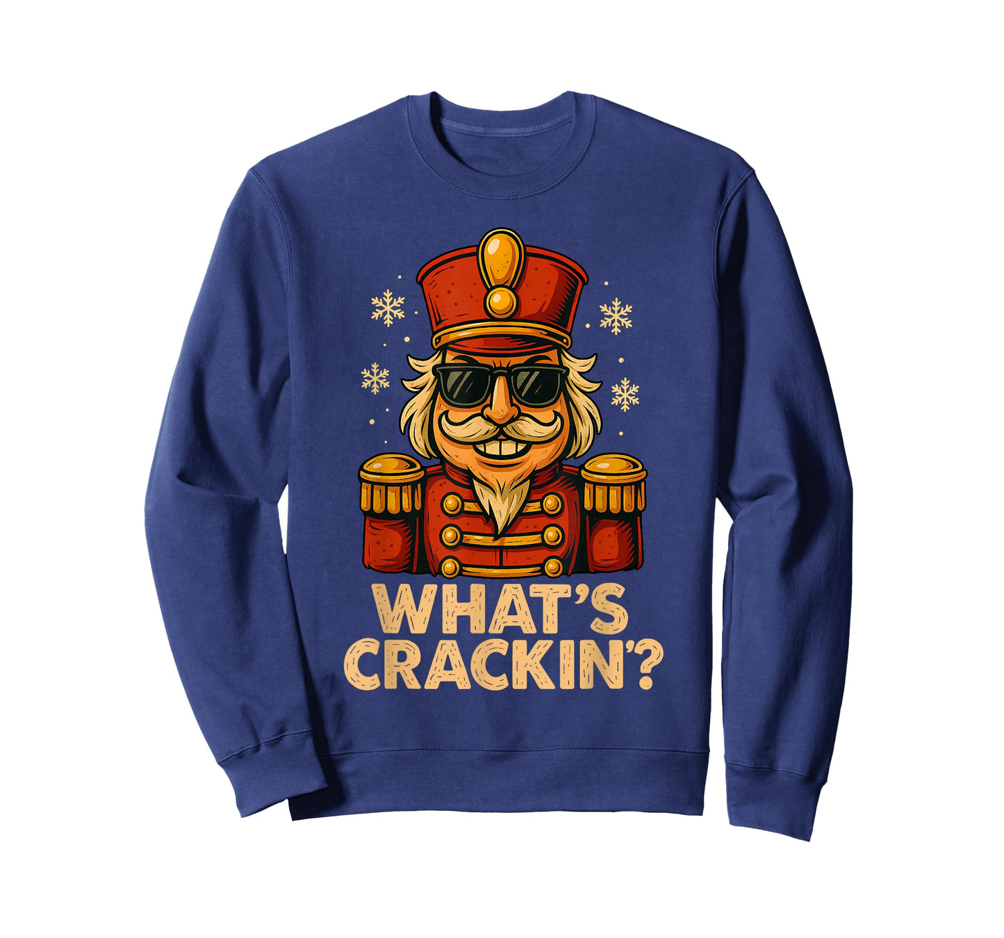 Funny Nutcracker What’s Crackin Christmas Holiday Pun Humor T-Shirt