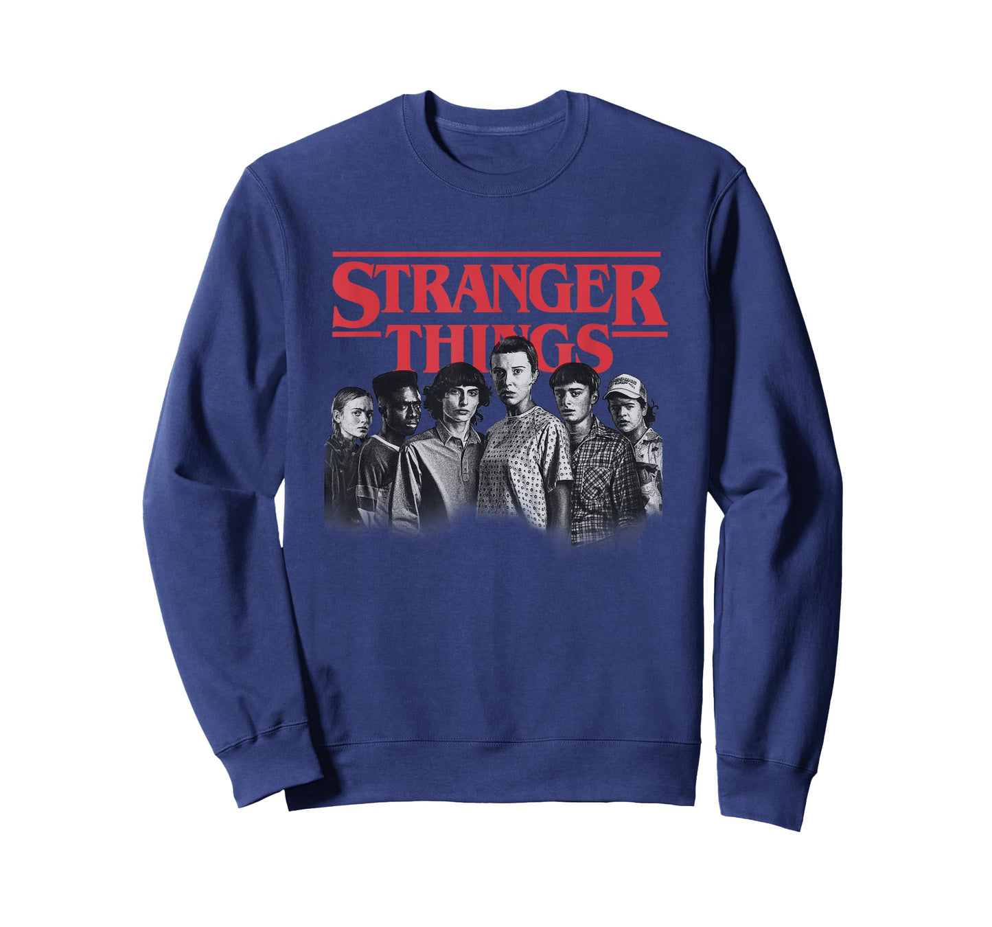 Stranger Things Eleven and Friends Cast Poster T-Shirt