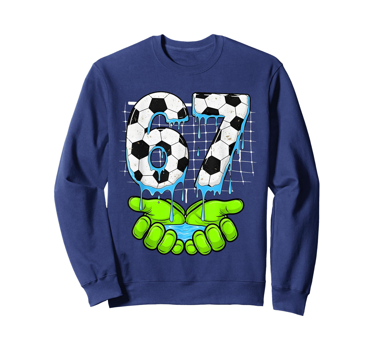 Kids Soccer Drip Gloves 67 Six Seven 6 7 Funny Sports Meme T-Shirt
