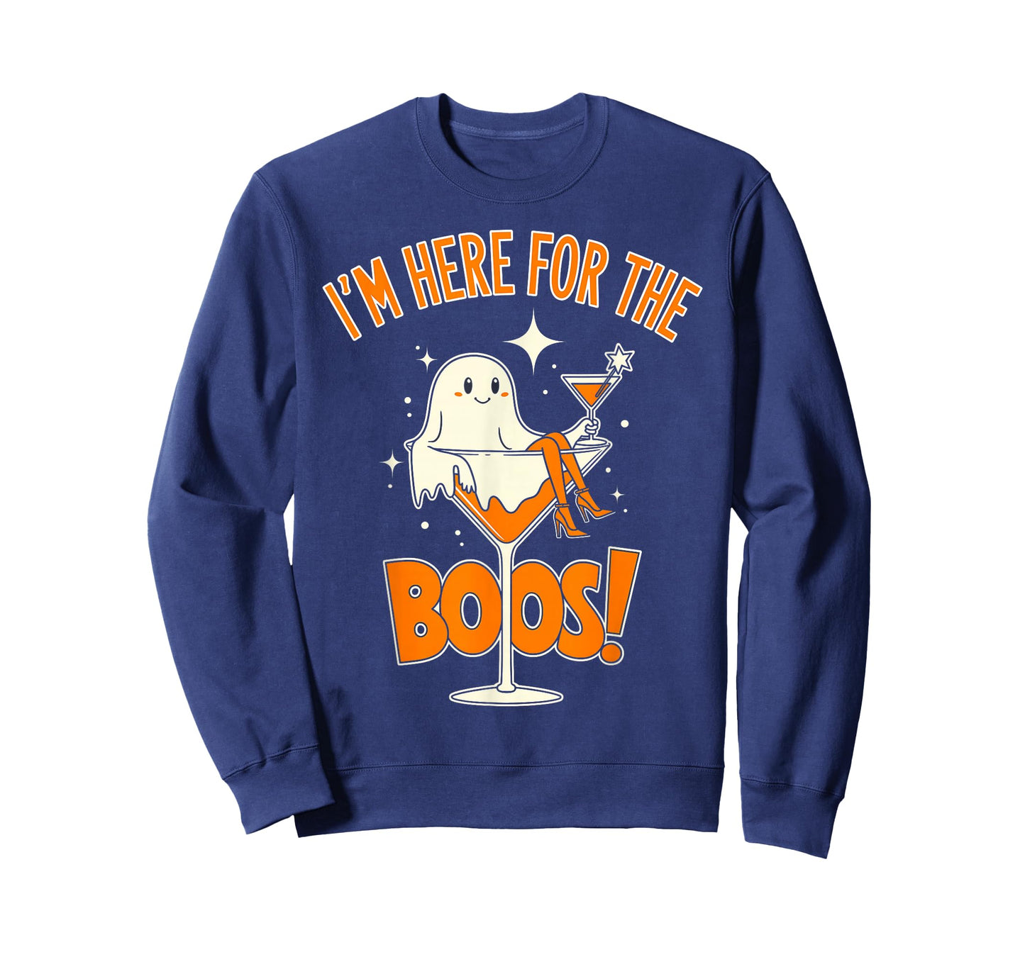 I'm Just Here for The Boos Funny Ghost Halloween Women Girls T-Shirt